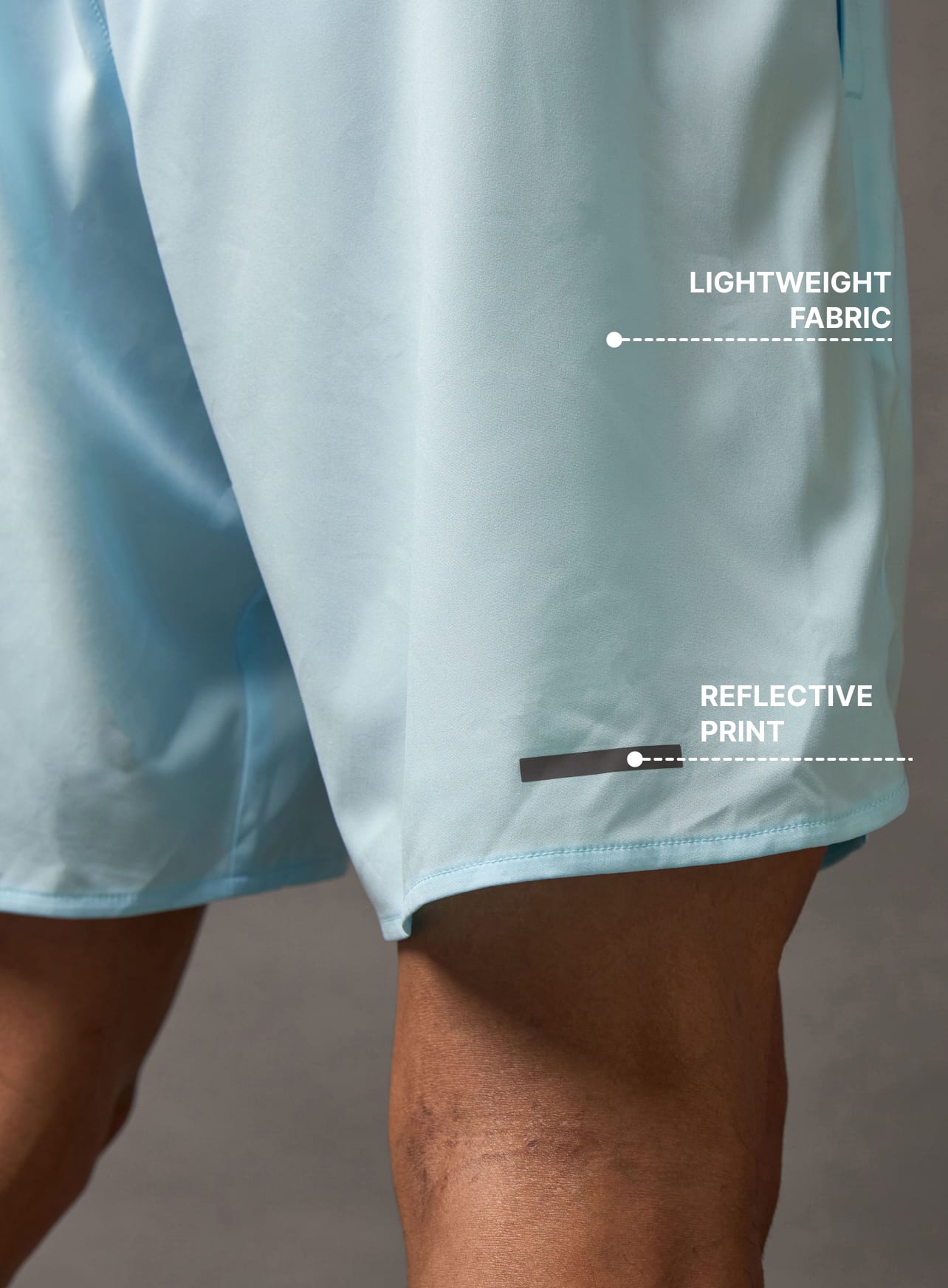 Iconic Blue Running Shorts