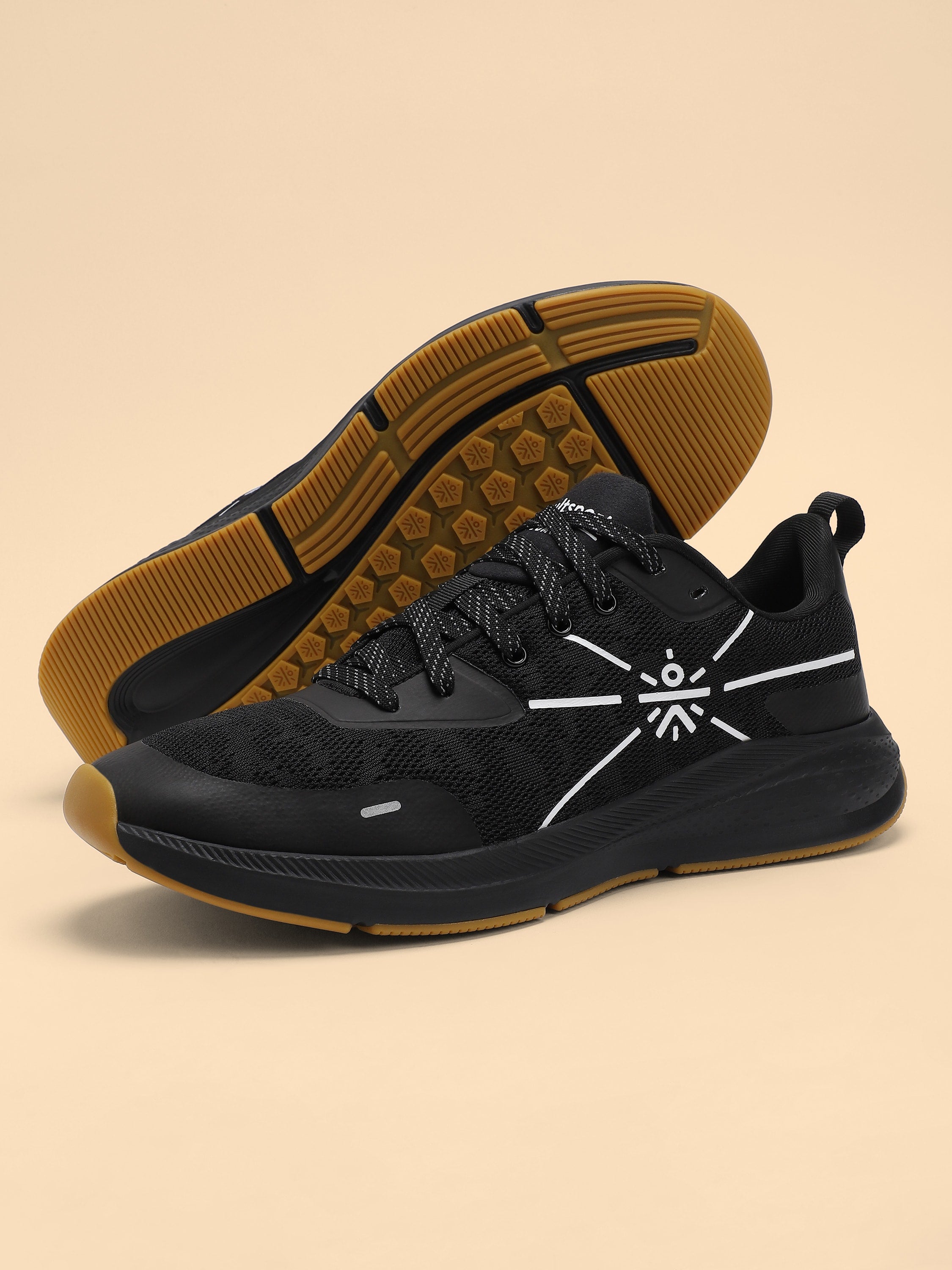 cult Flomo Men Running Shoes - Black/Mustard