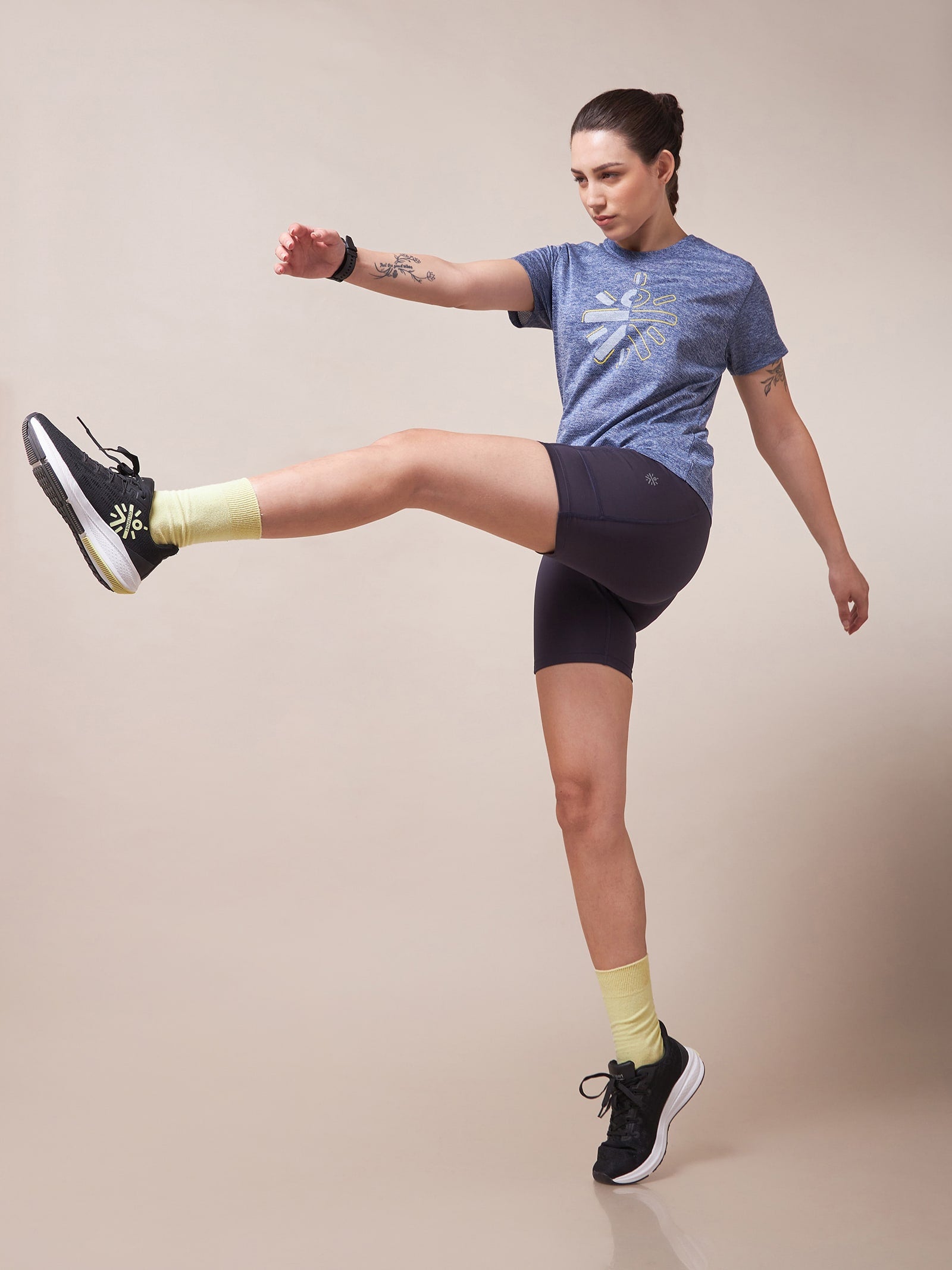 Logo Chest Graphic Workout T-shirt