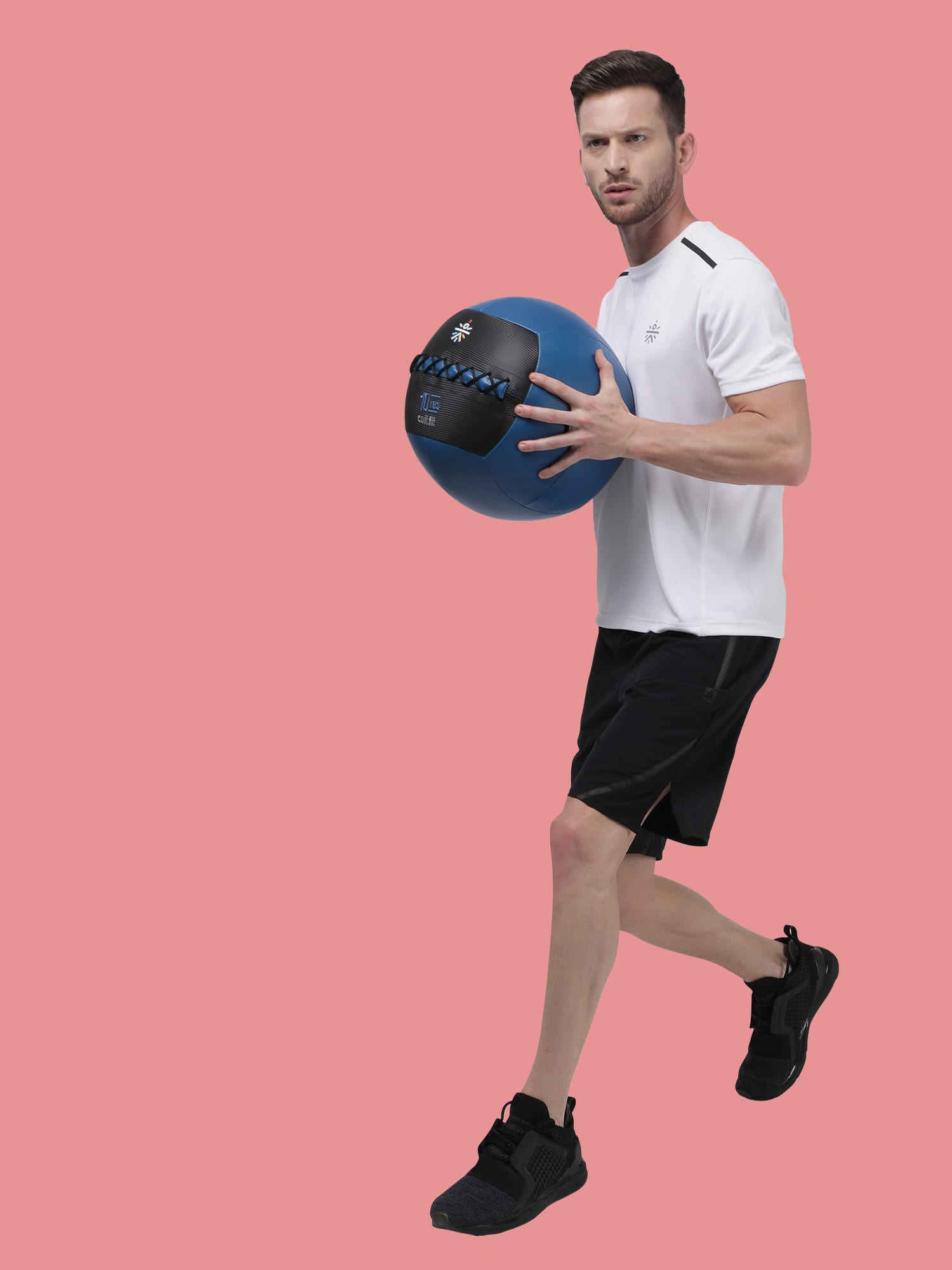 Vital Blaze White Running Relaxed Tee