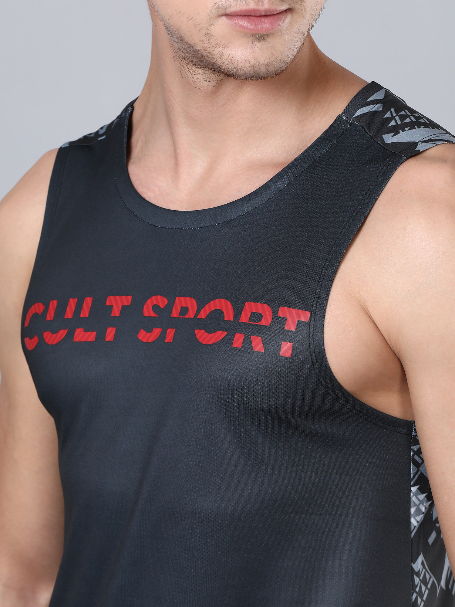 Dugout Houndstooth Black Tank