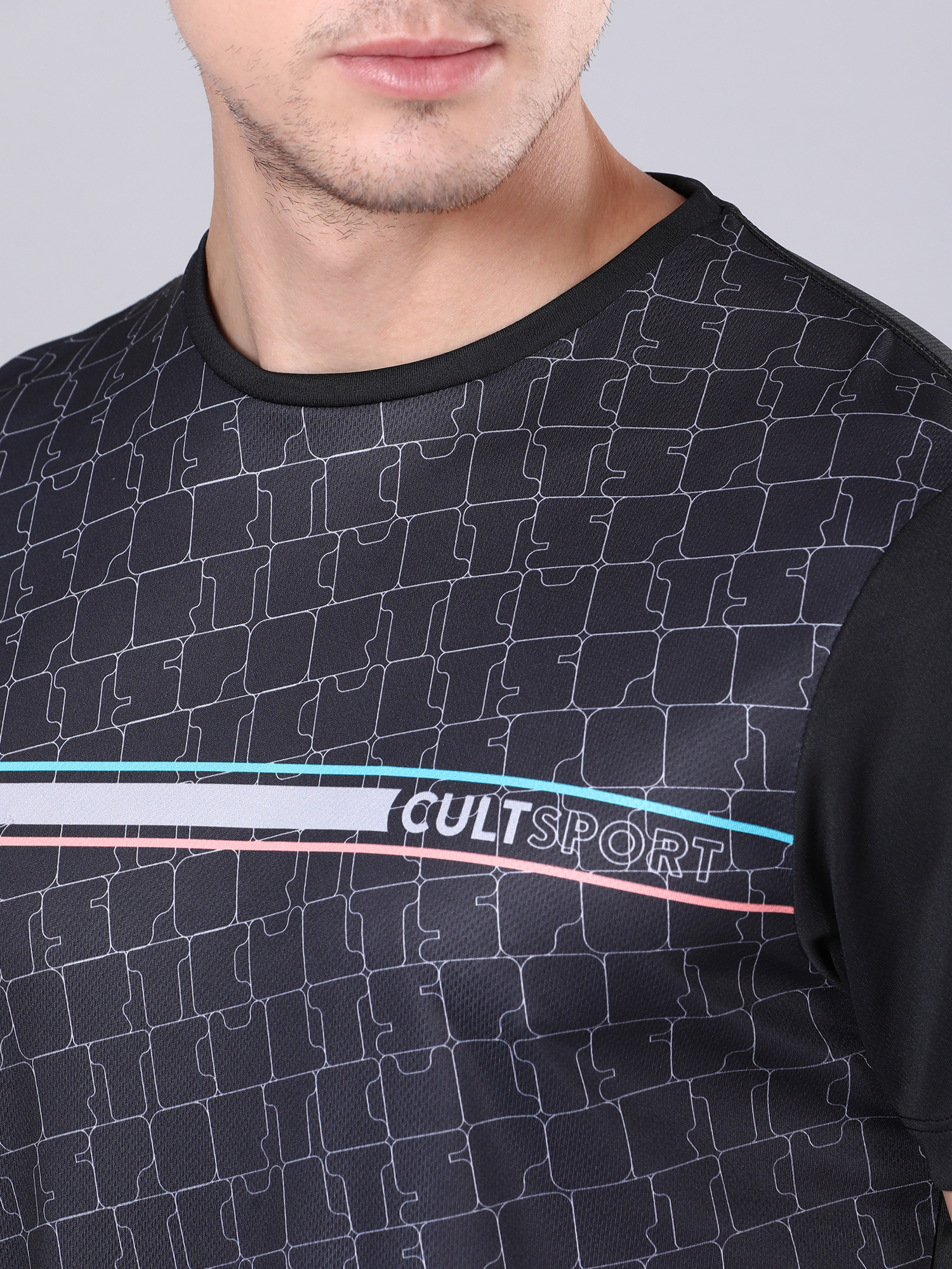 Dug Out Puzzle Black Workout Tee