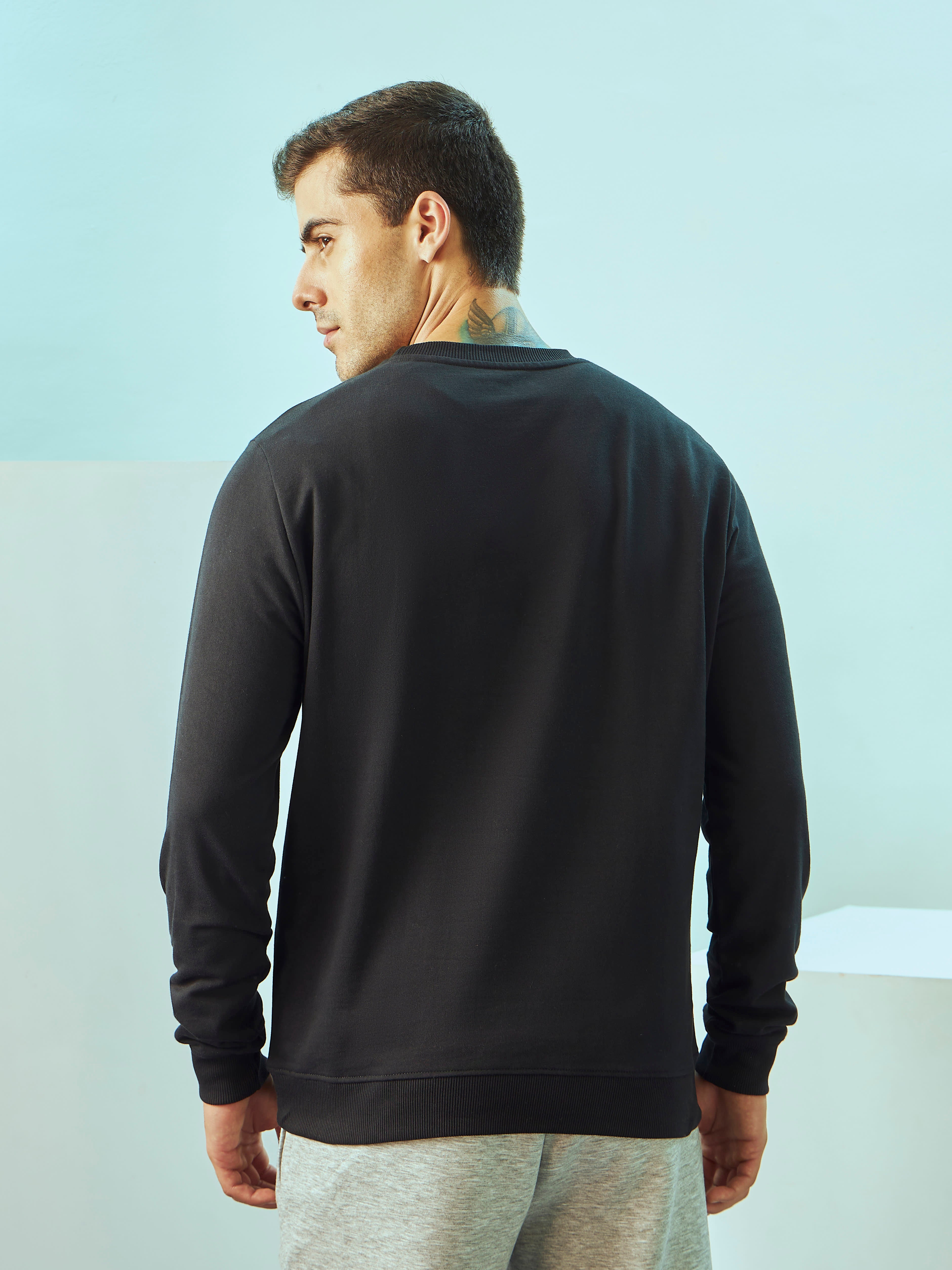 Placement Print Sweatshirt with Pockets