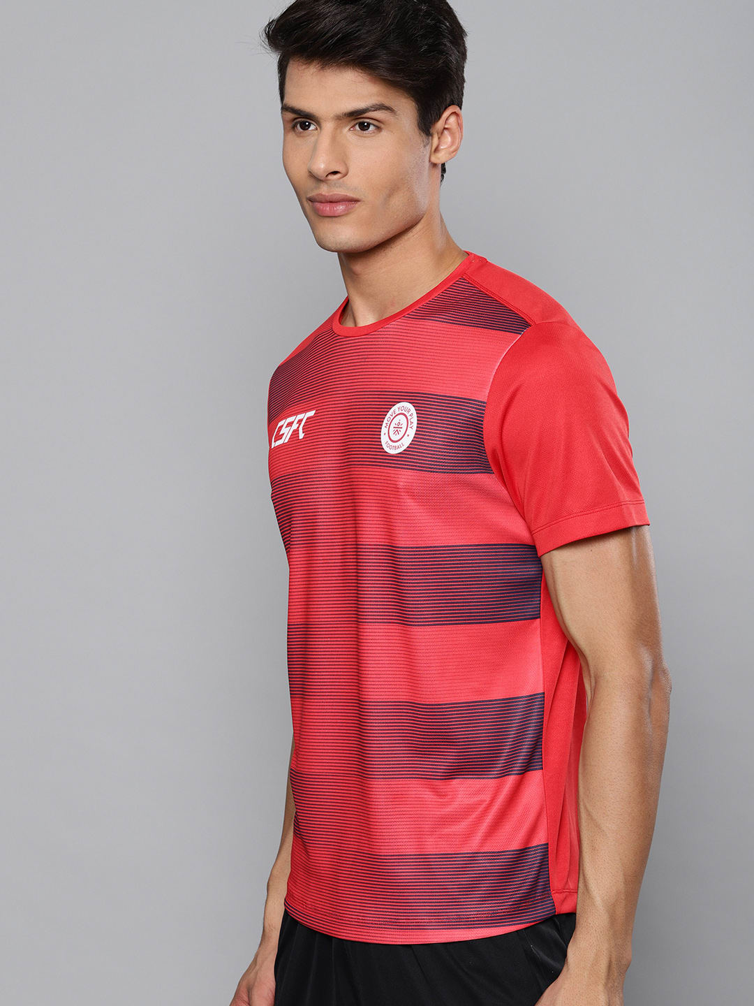 Dugout Stripe Red Relaxed Tee