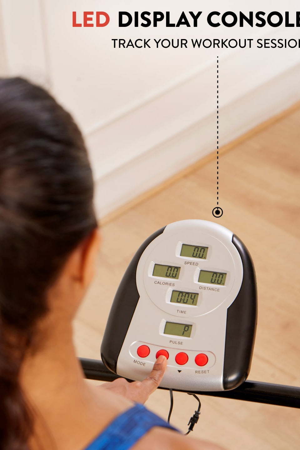 FK90 Manual Treadmill with LED Display | Max Weight-110kg (with 6 Months extended warranty)