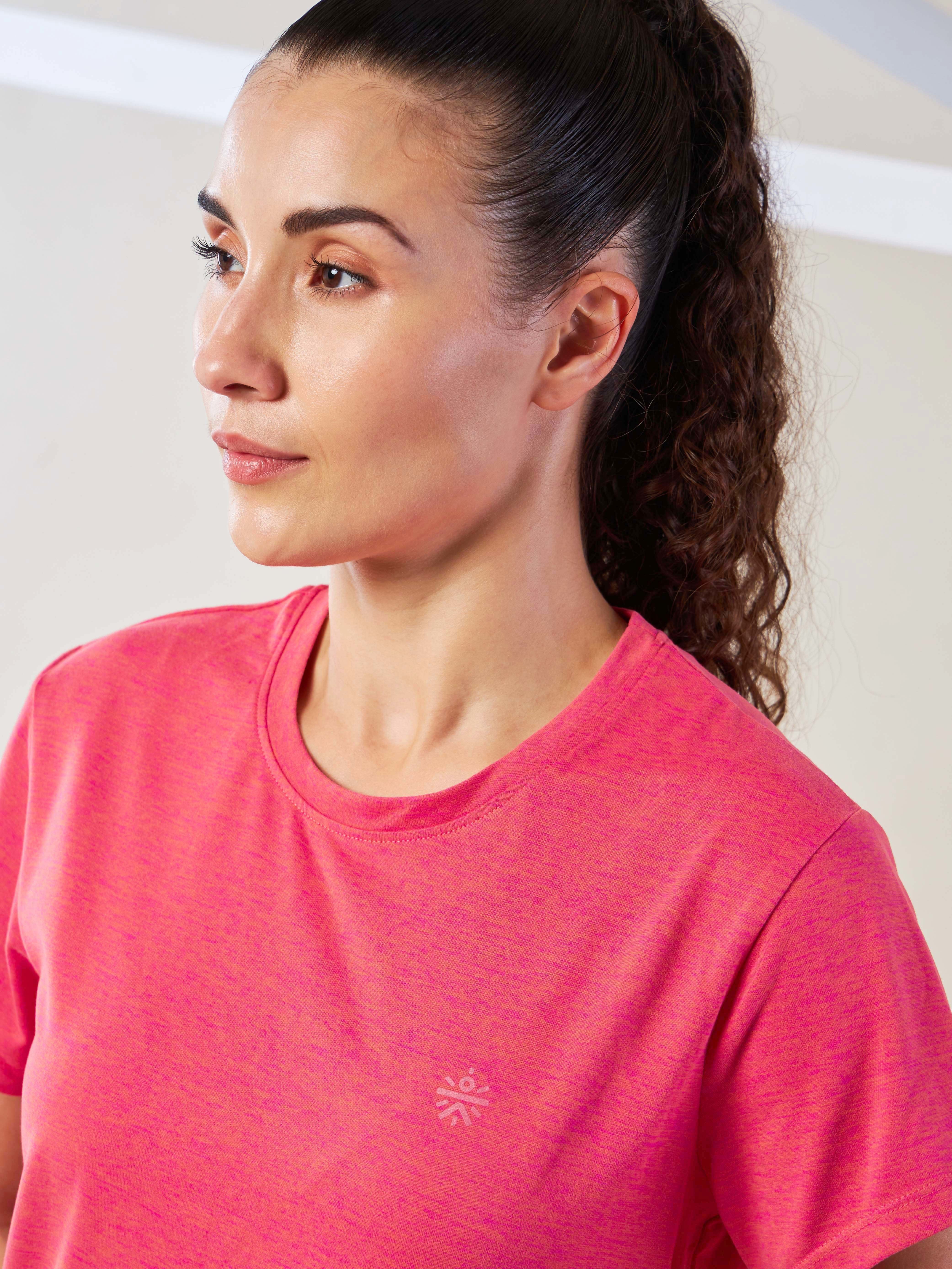 Women's Train All Day Pink Comfortech T-shirt