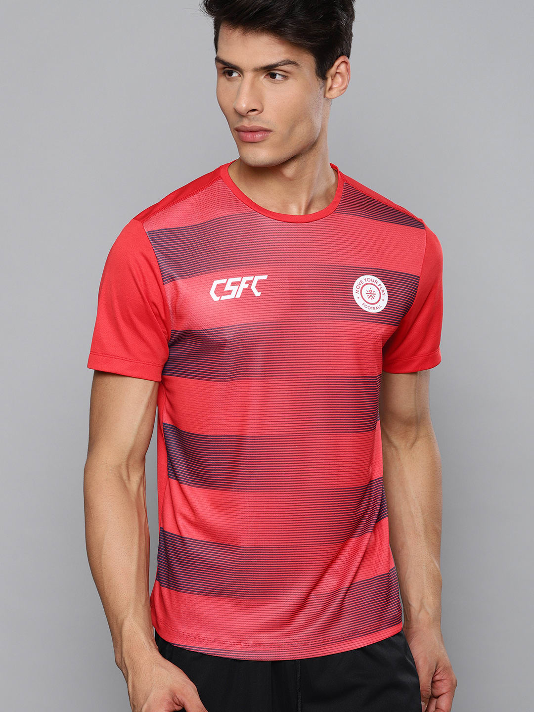 Dugout Stripe Red Relaxed Tee