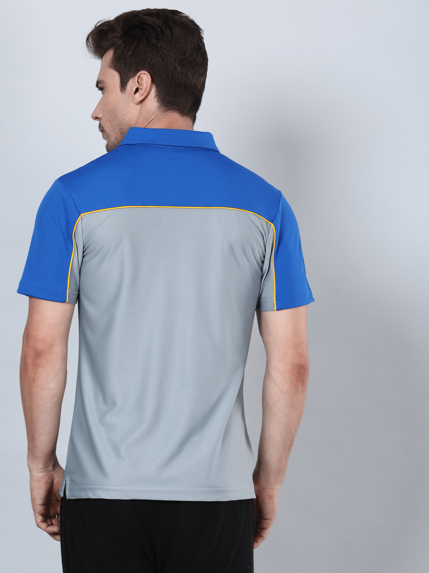 Signature Bi-tone Grey Gym Polo