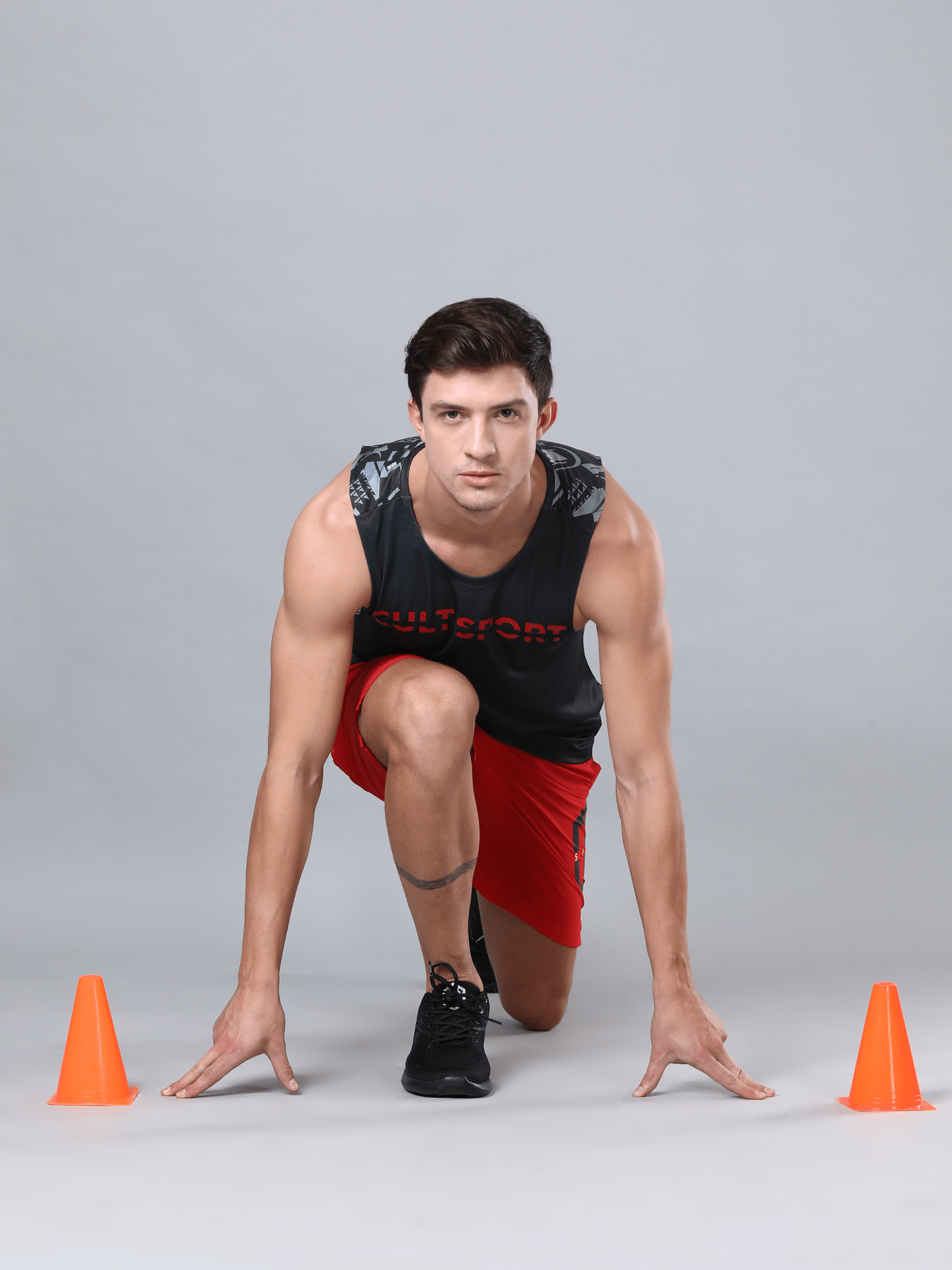 Dugout Houndstooth Black Tank