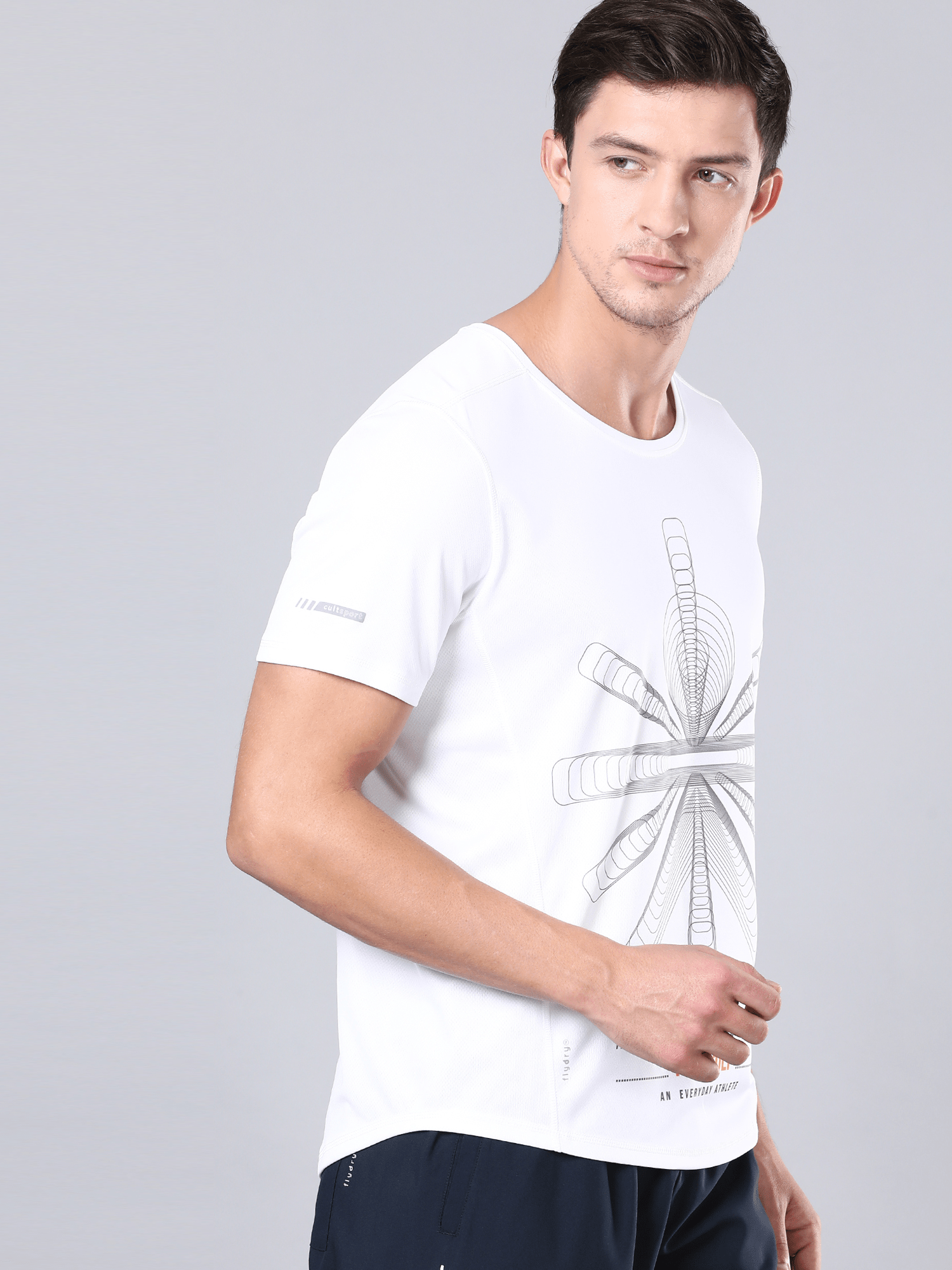 Signature Zoom White Workout Tee