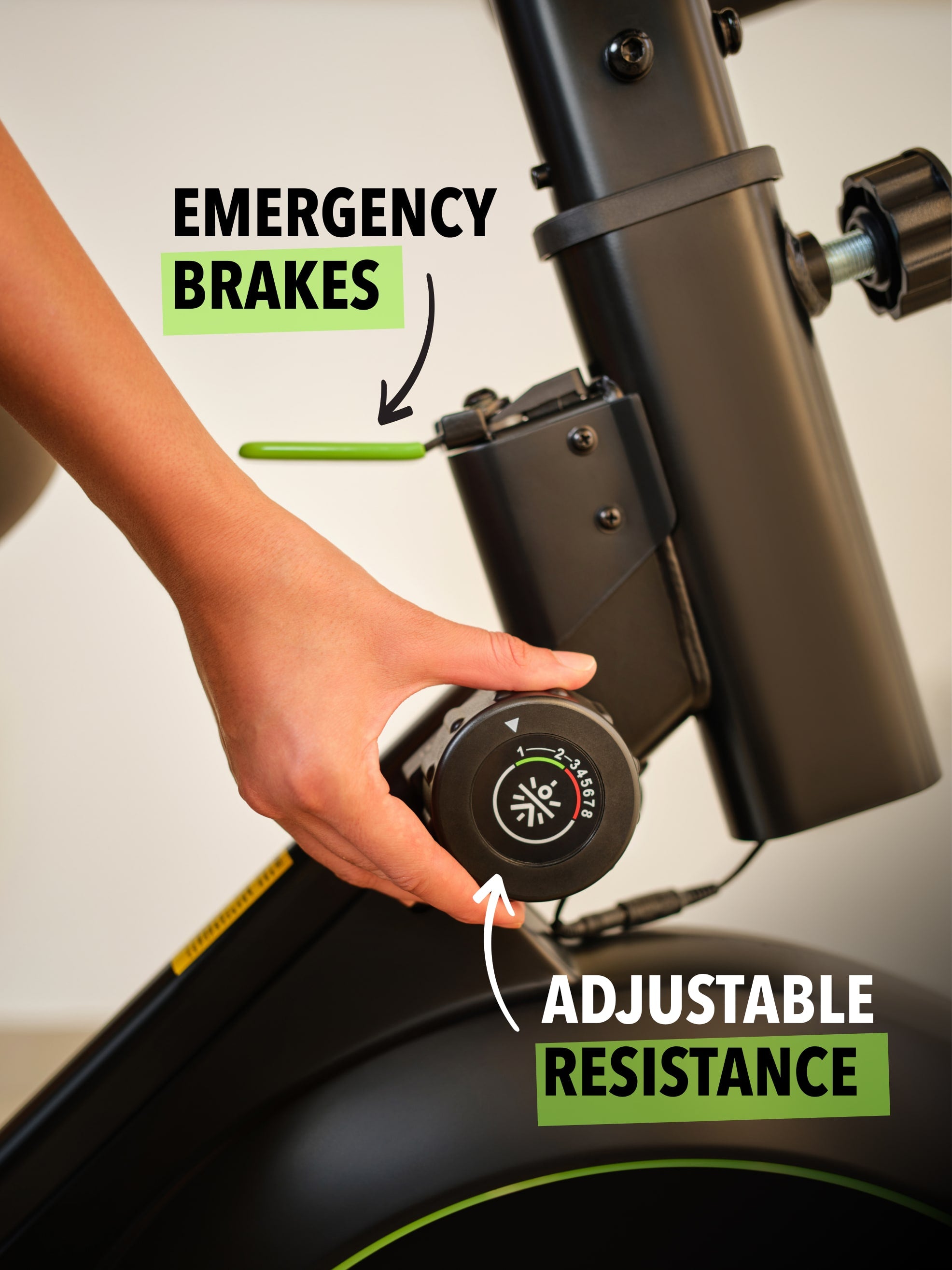 Smartbike c1: Spin bike with 8-level magnetic resistance (with 6 months extended warranty)