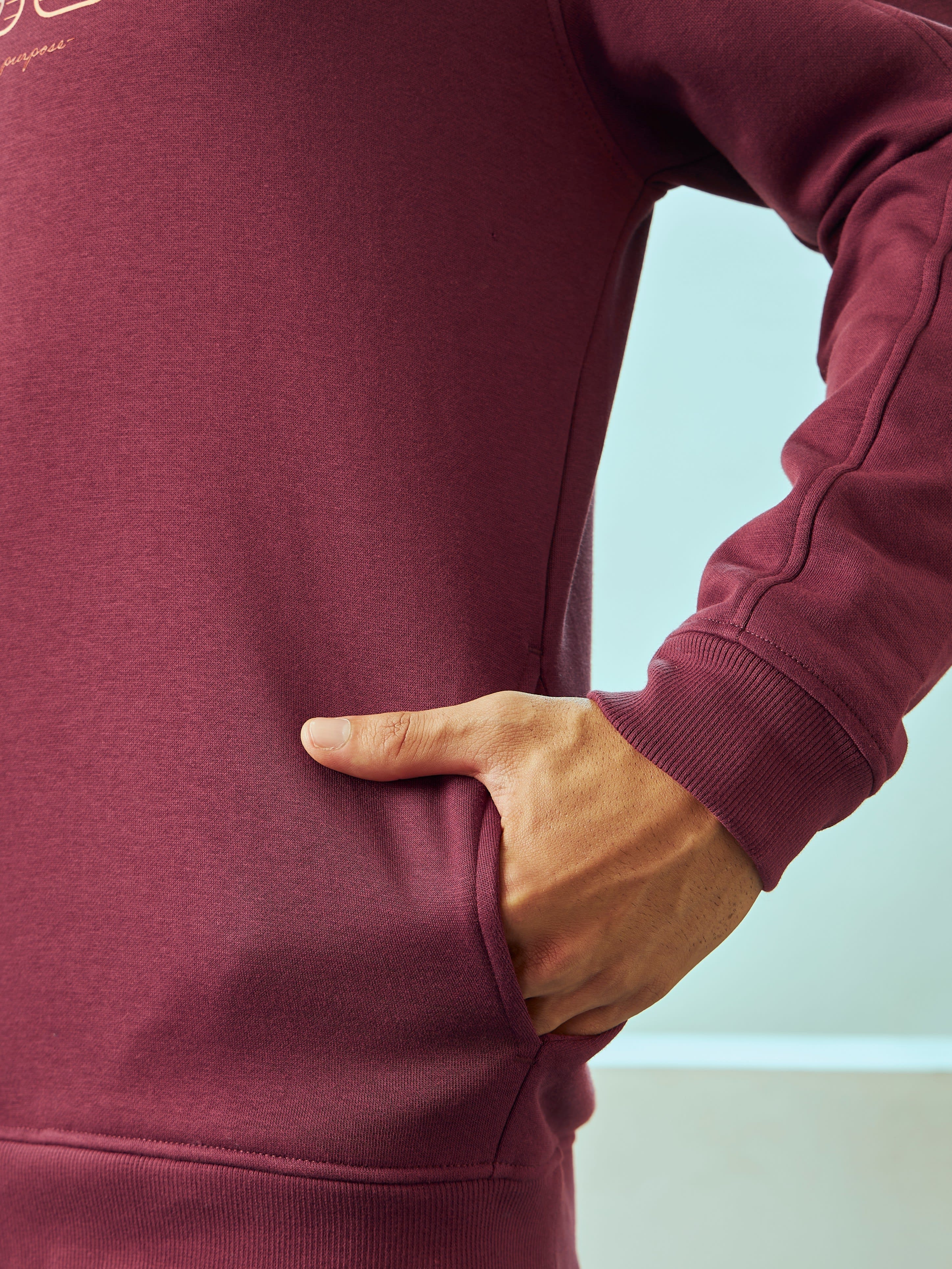 Hooded Sweatshirt with Slit Pockets