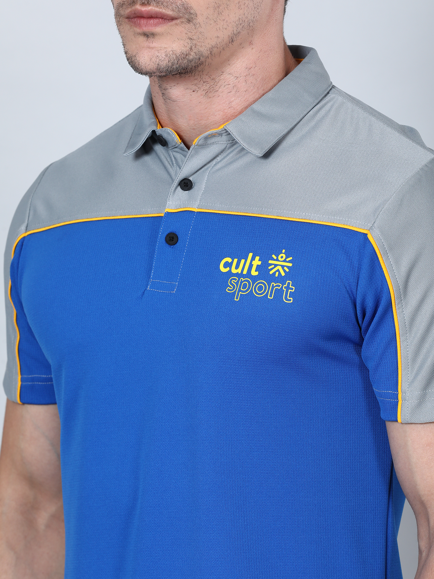 Signature Bi-tone Blue Gym Polo