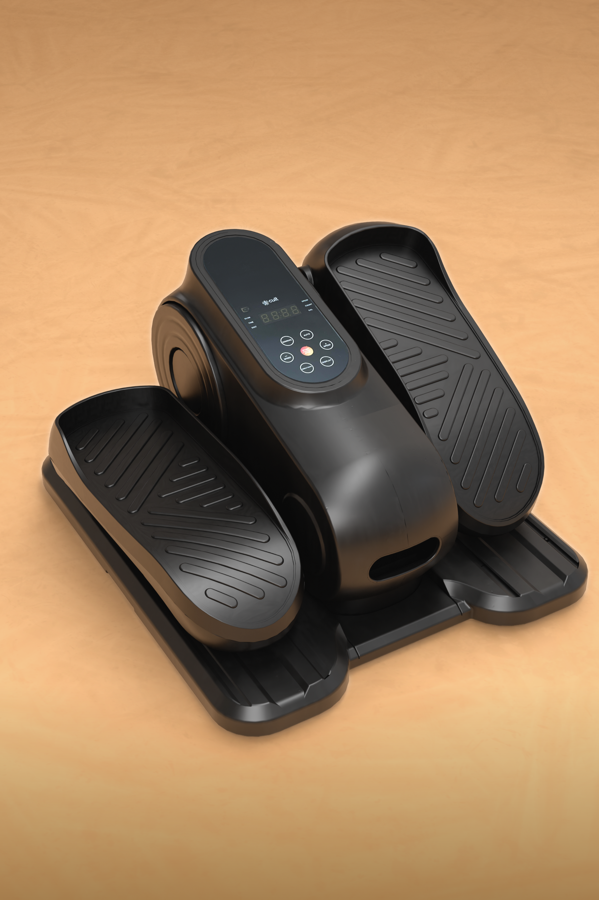 Cult Under Desk Mini Elliptical Exercise Machine | Brushless Motorised with Forward & Reverse Pedaling | 12 Adjustable Speeds with 3 workout Modes | Easy Home Workout | Suitable for Adult to Senior citizen | Joint Recovery & Improve strengthening