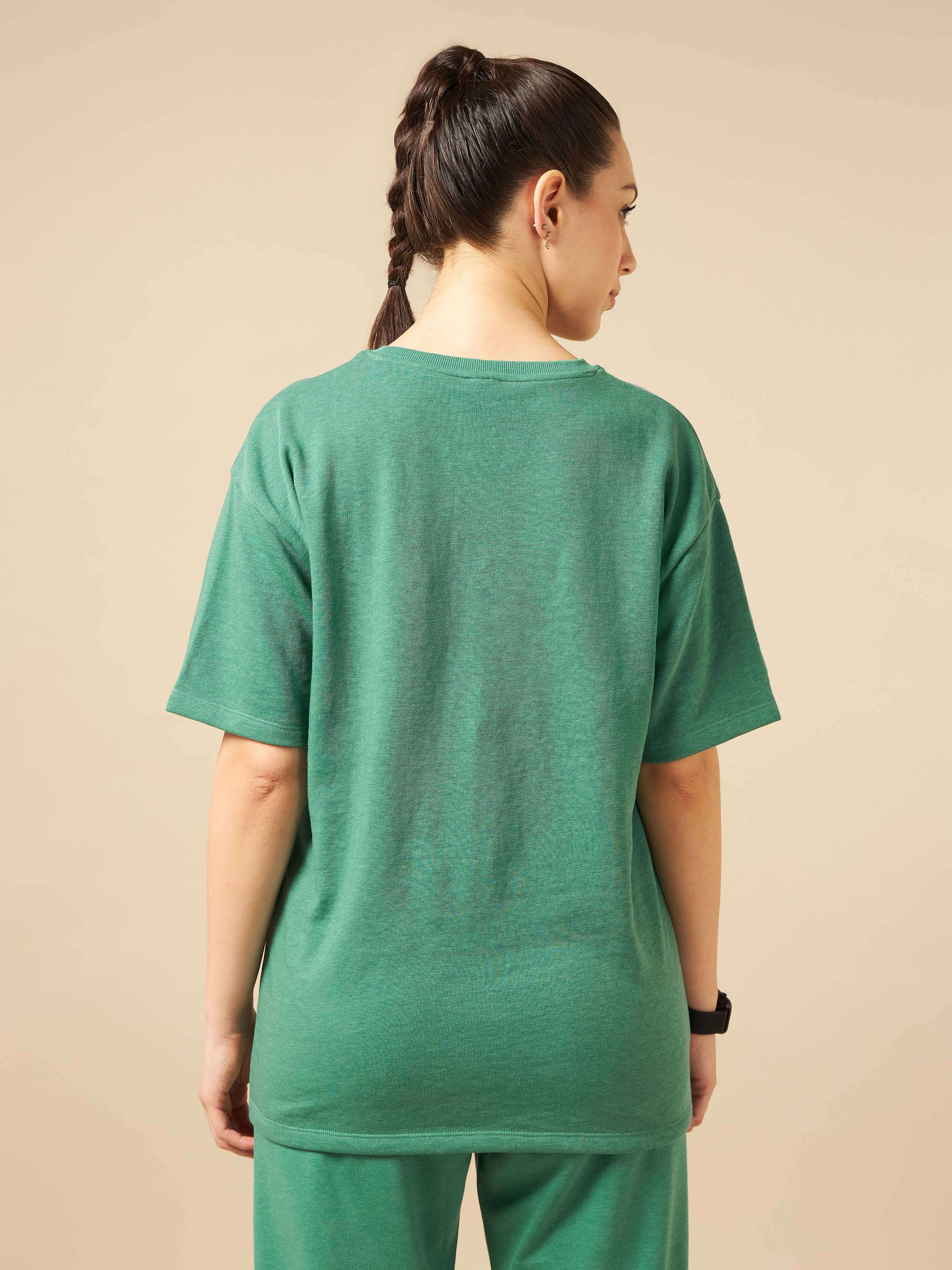 Cult Athletic Club Women Green T-shirt