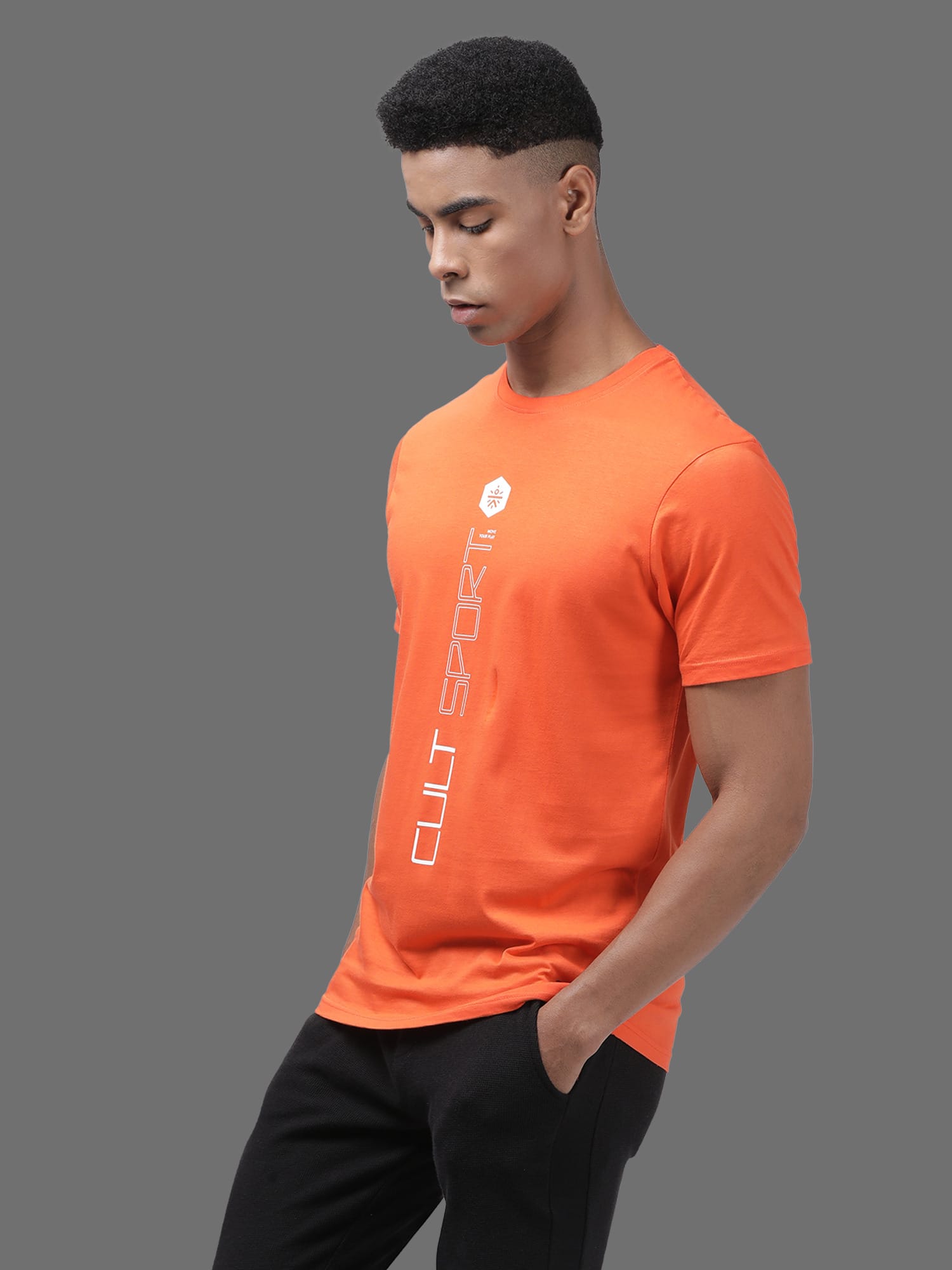 Everydays Gentle Orange Cotton Tee
