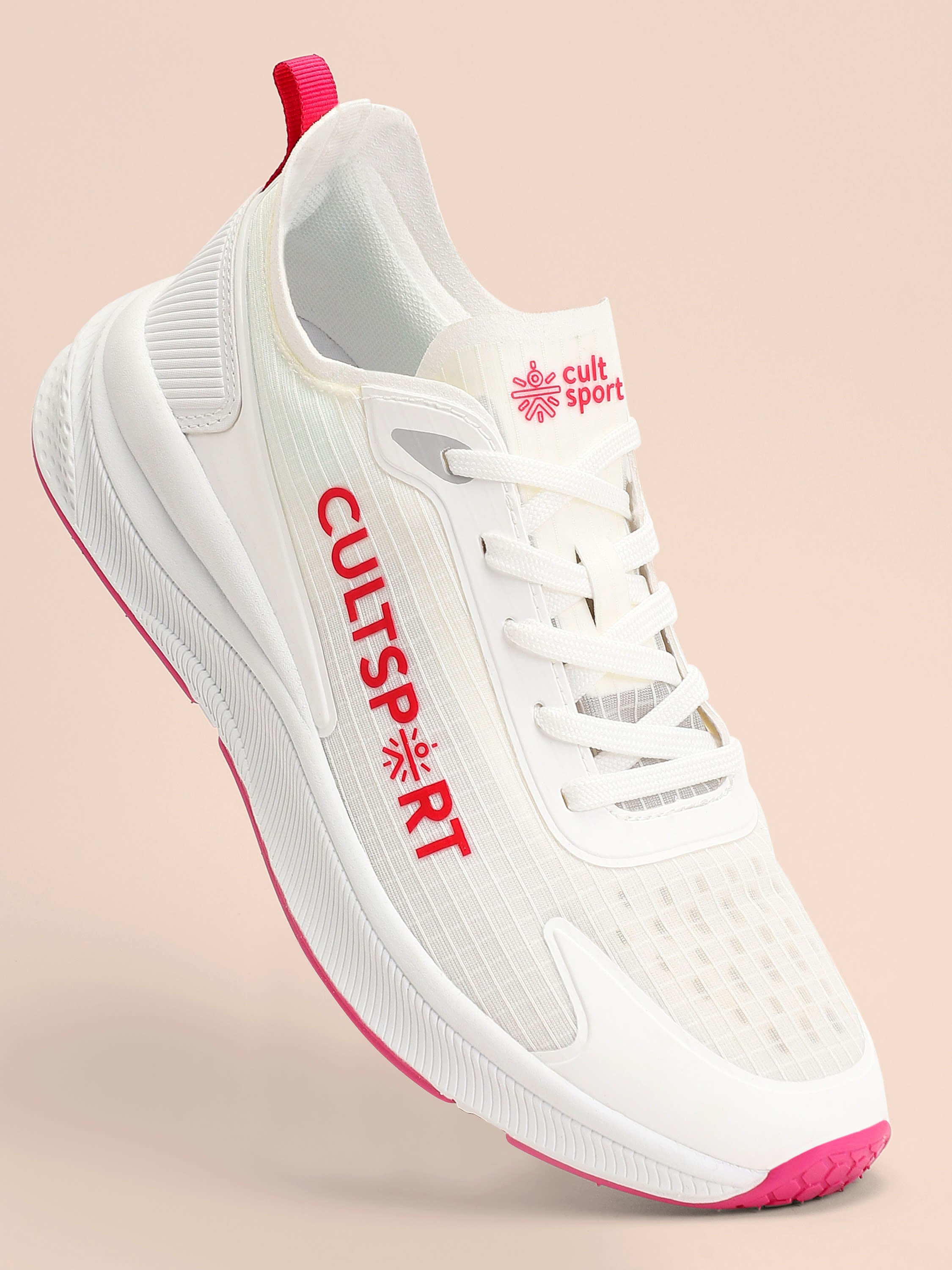 cult Comfort Women Running Shoes - White/Red