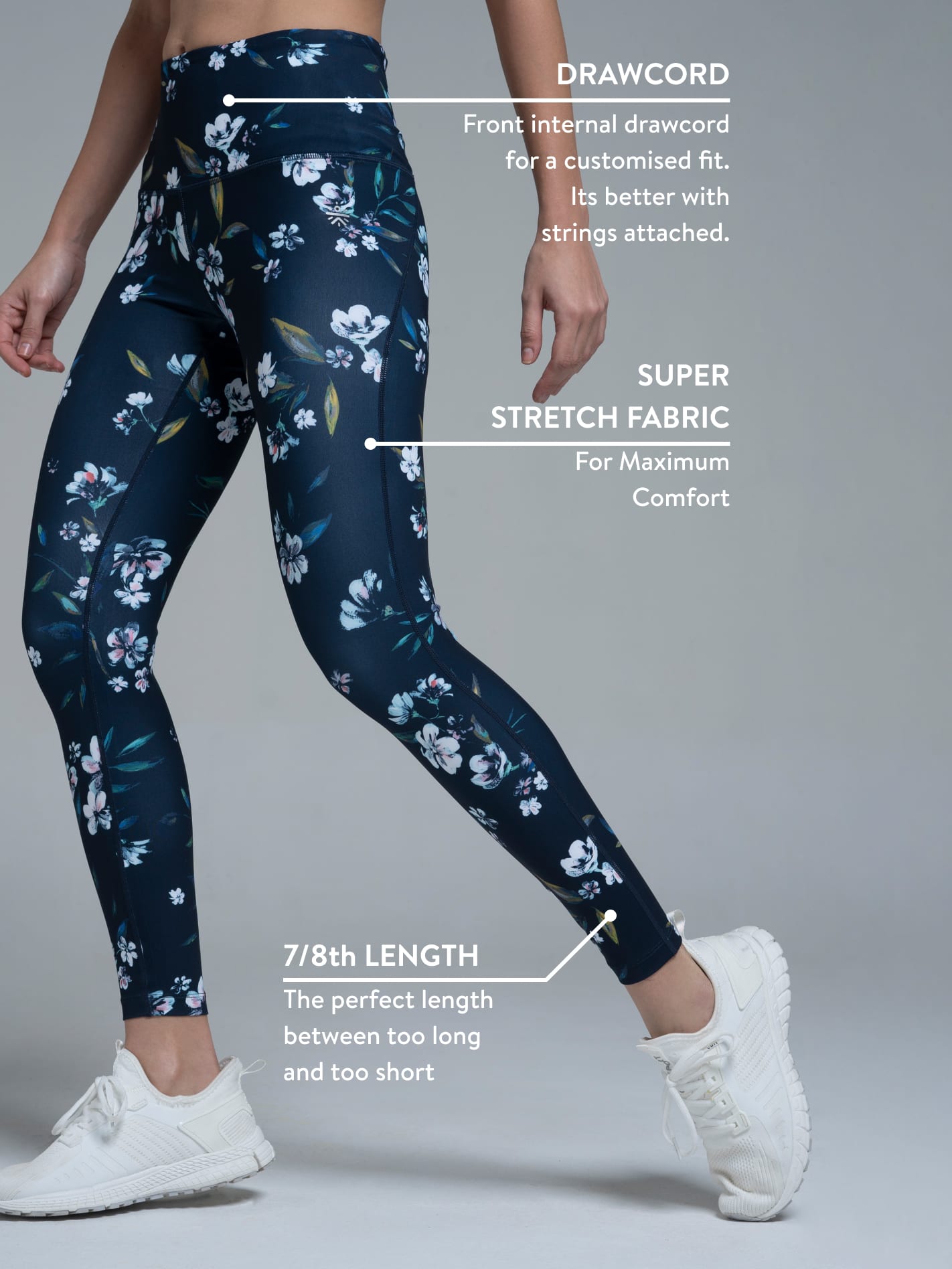 AbsoluteFit Floral Print Tights