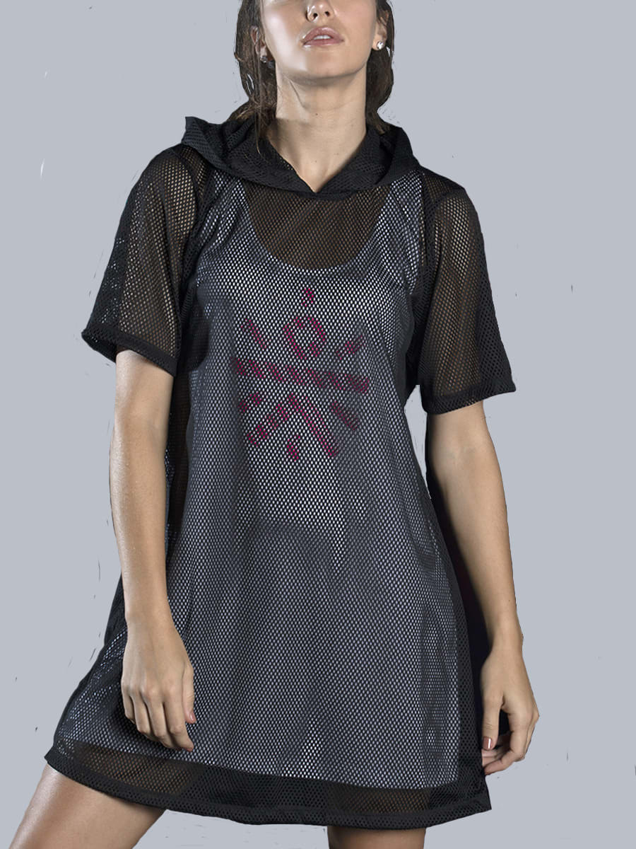 Women Go-beyond White Mesh Dress