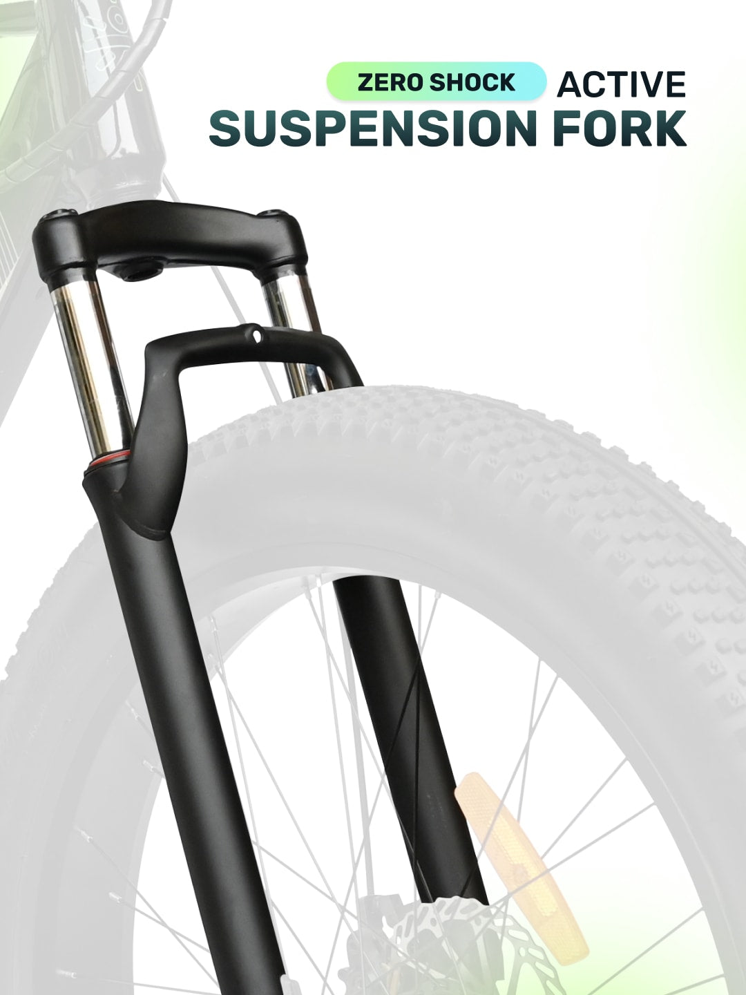 OMEGA26TBLACK with 4.5 hrs Fast Charg, BLDC Motor 26 inches Single Speed Lithium-ion (Li-ion) Electric Cycle, Ideal for Unisex, 13+ Years