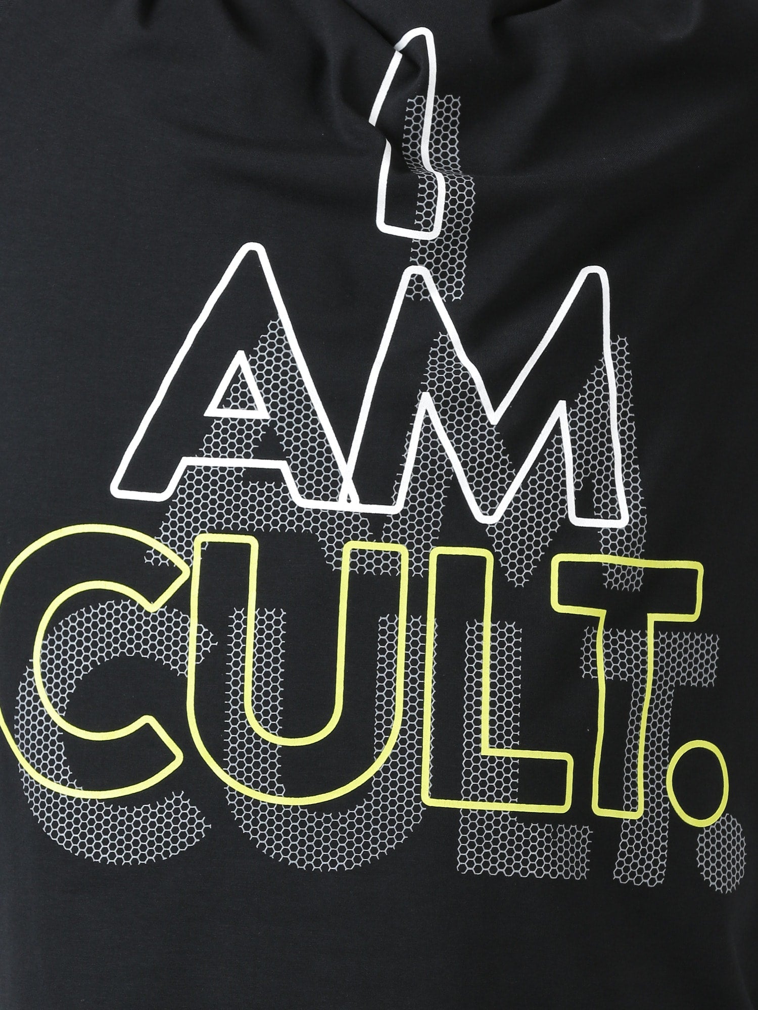 Signature I Am Cult Black Cotton Tee