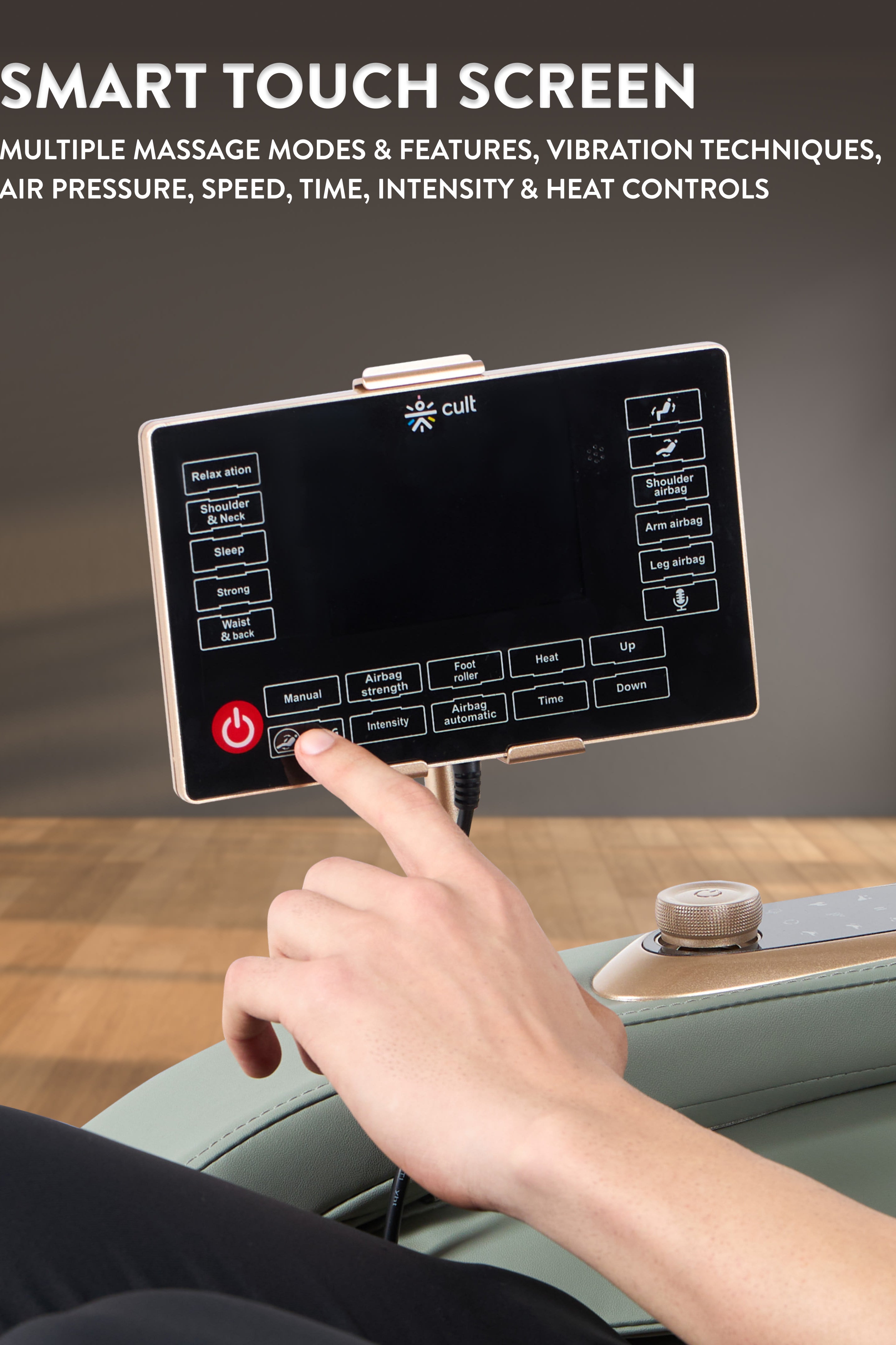 Cult Zen Massage Chair with Zero Gravity, SL Track 2D Massage Technique and Bluetooth AI voice Function For Full Body Massage At Home