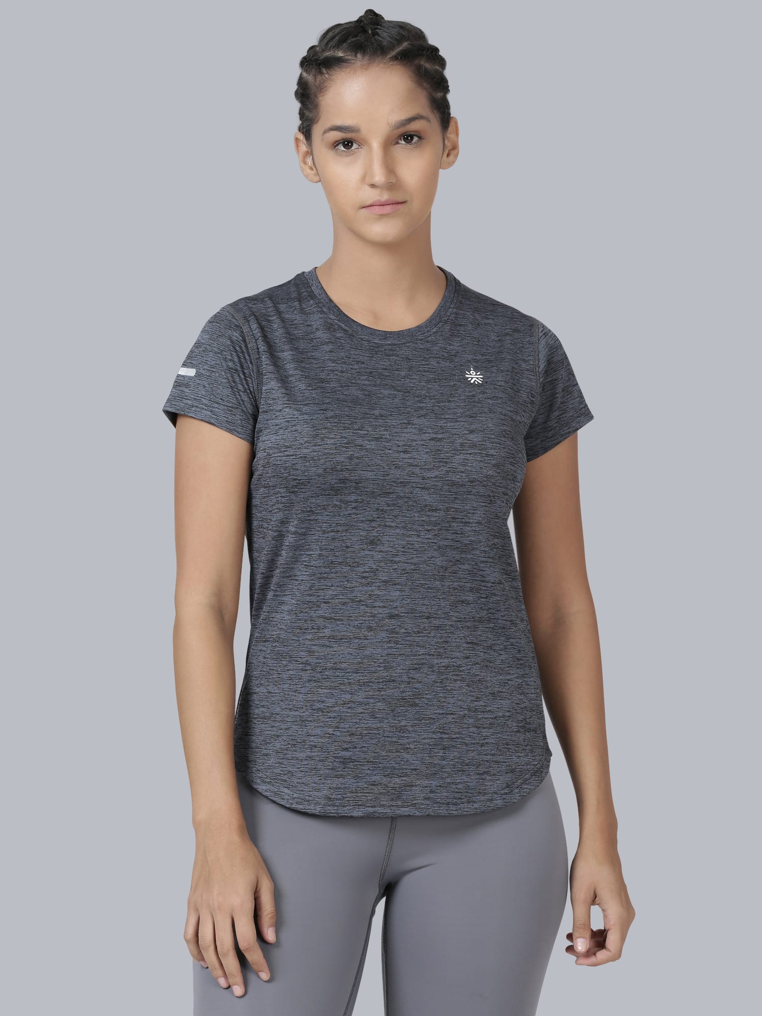 Vital Breeze Dark Grey Gym Tee