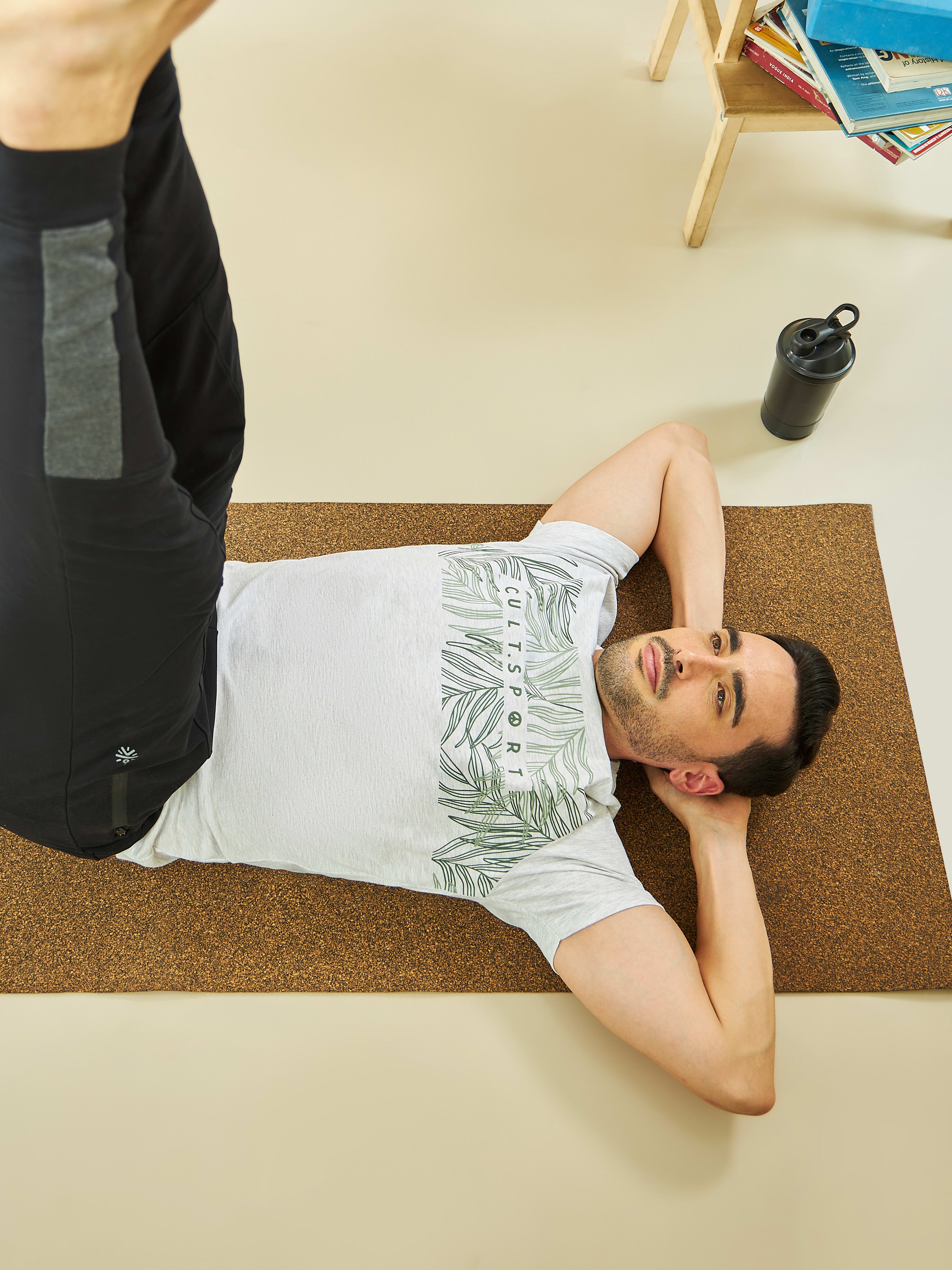 Graphic Print Yoga T-shirt