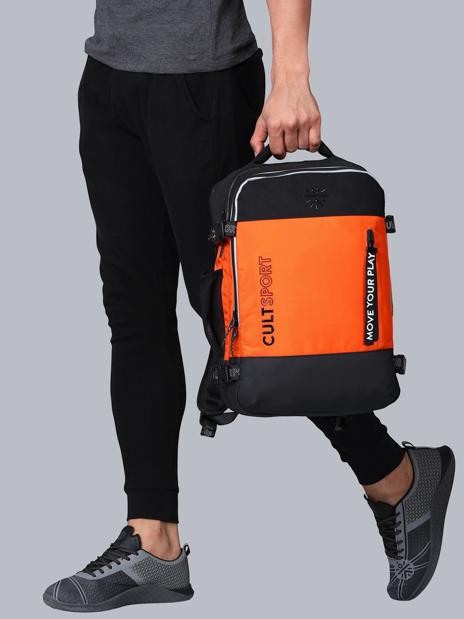 Signature Square Orange Backpack