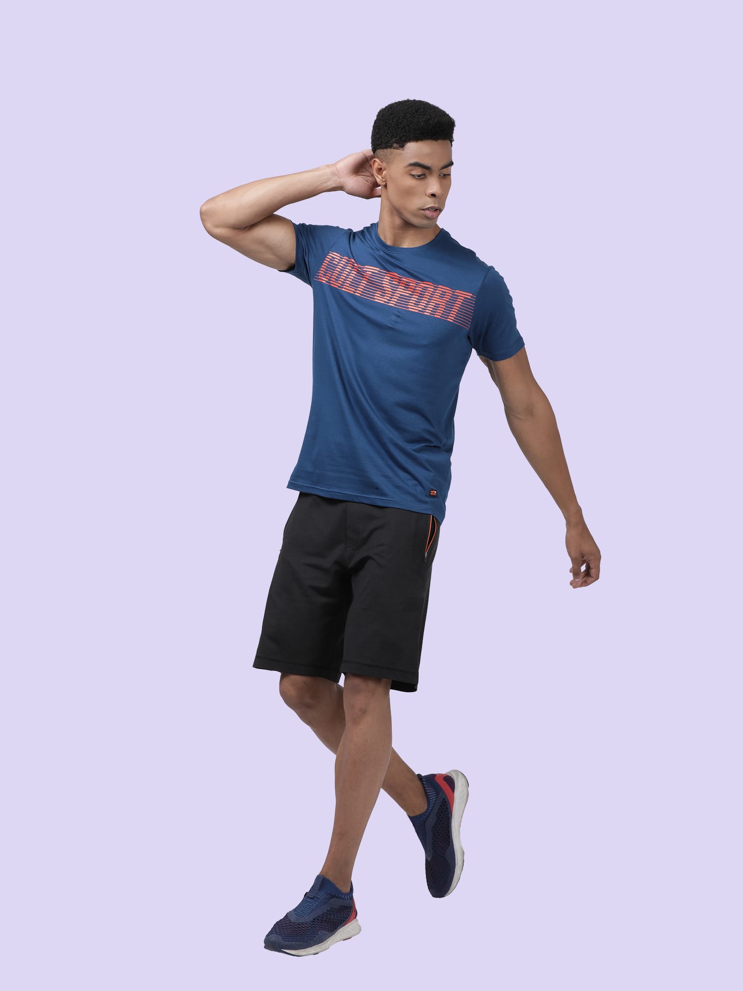 Everydays Ease Teal Blue Cotton Tee