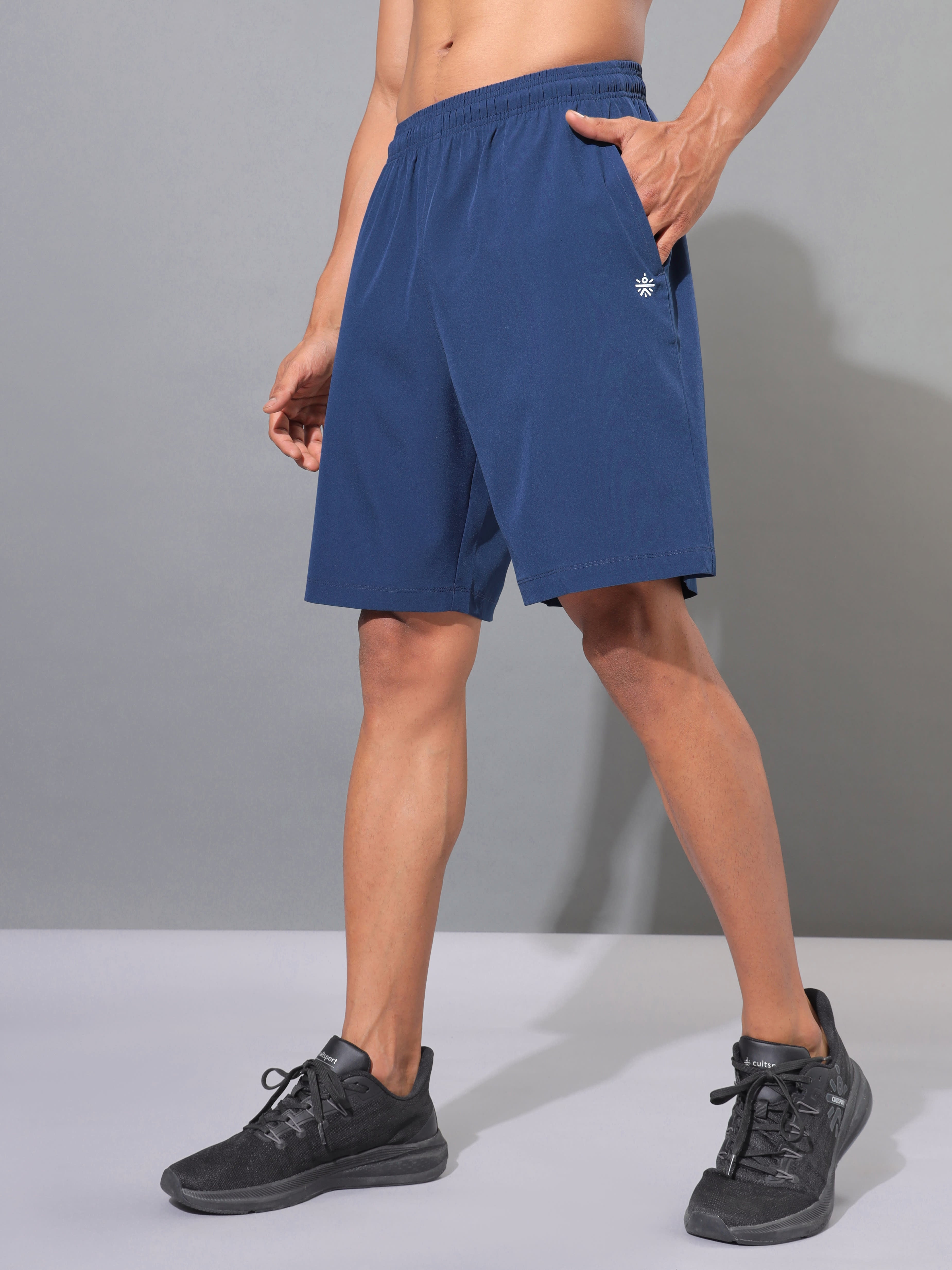 Active Shorts with Neon Graphic