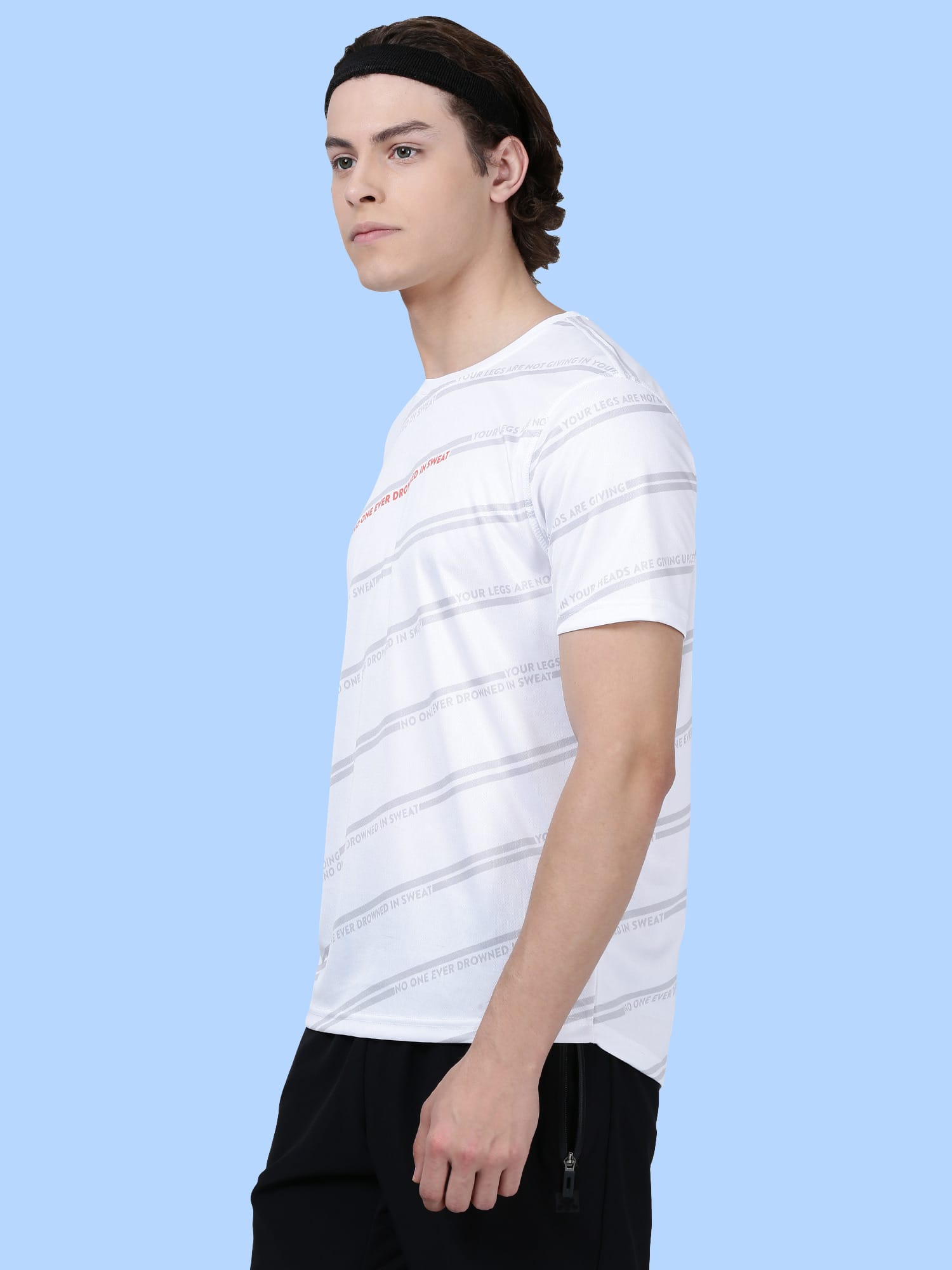 Code Talk White Gym Tee