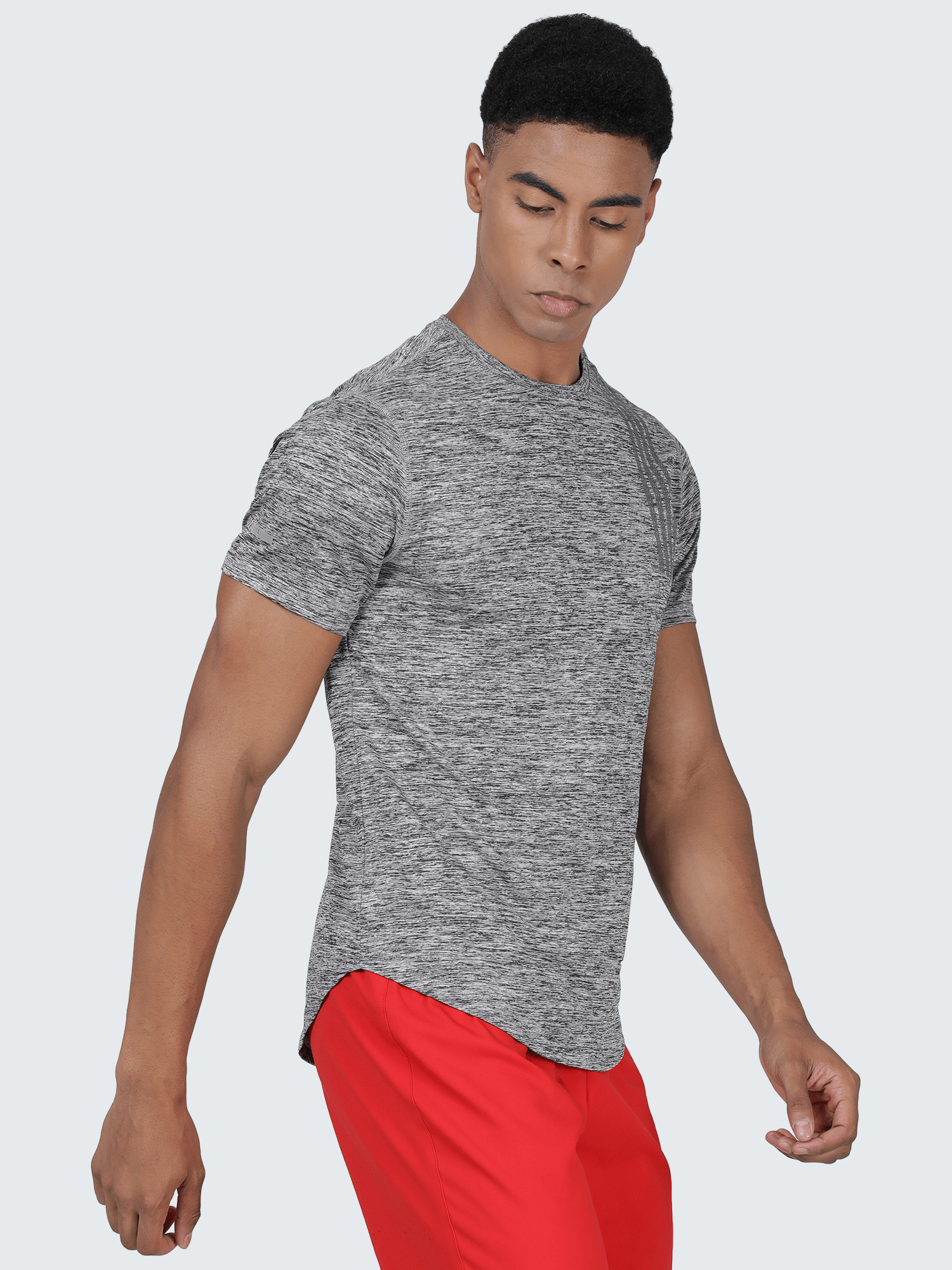 Signature Grey Mel Workout Tee