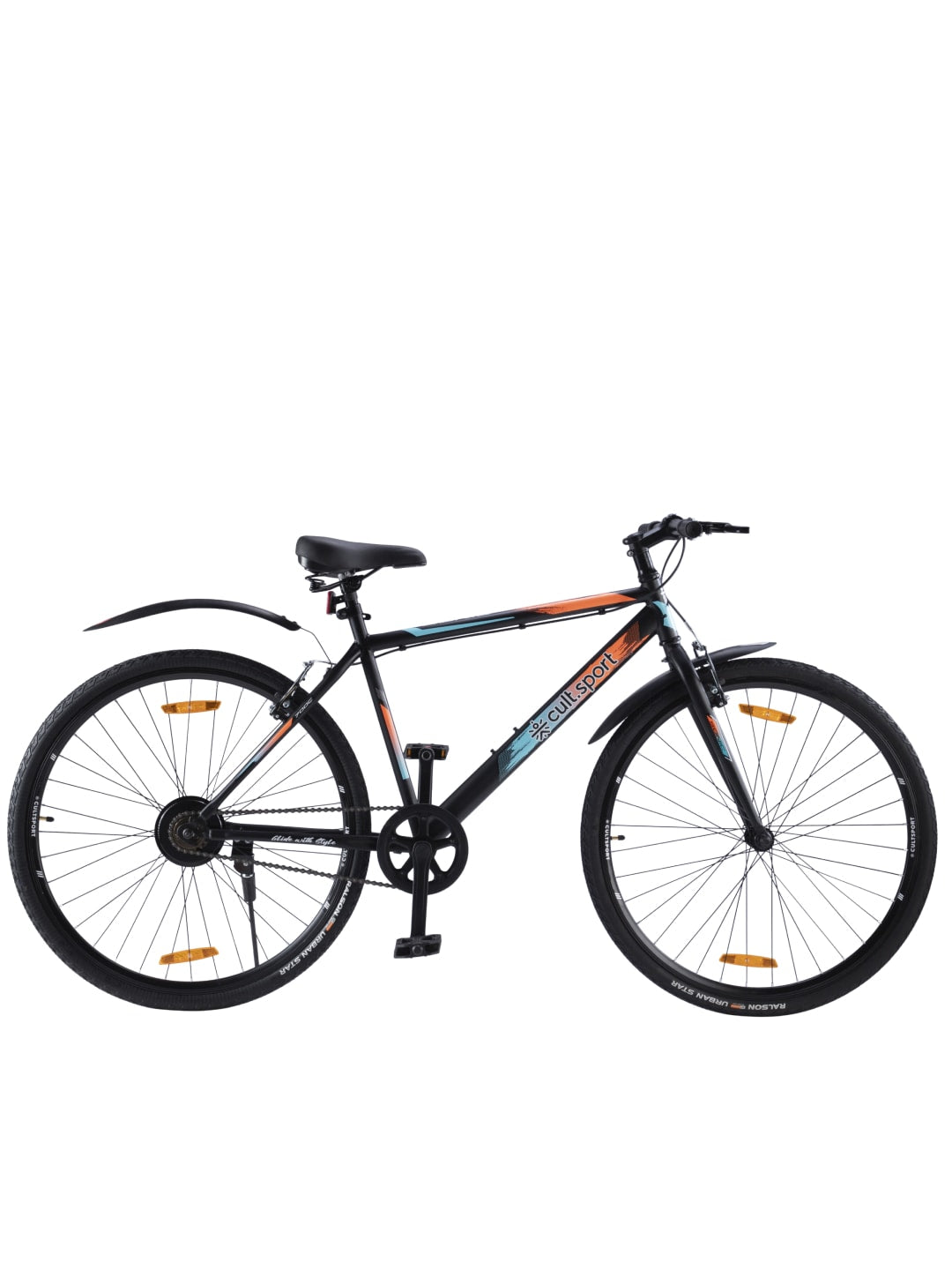Sonic700CBlack Steel Single Speed 700C City Bike