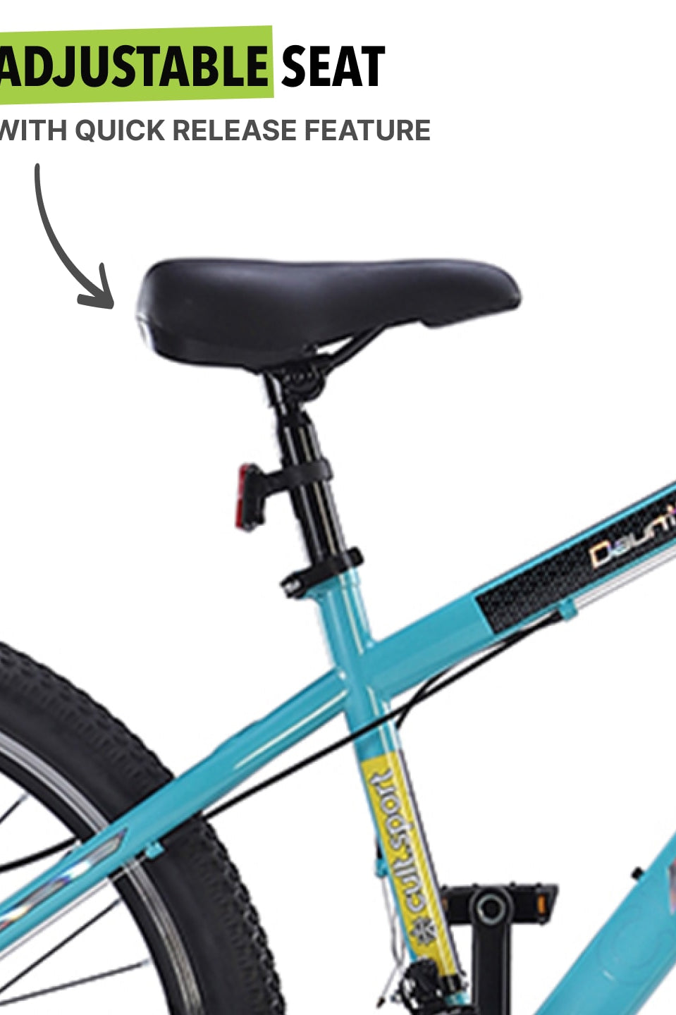 DAUNTLESS21S27.5TYELLOWBLUE Steel 21 Speed Shimano Gear 27.5 inch Mountain Cycle, Dual Disc Brake, Front Suspension and Double Wall Rim