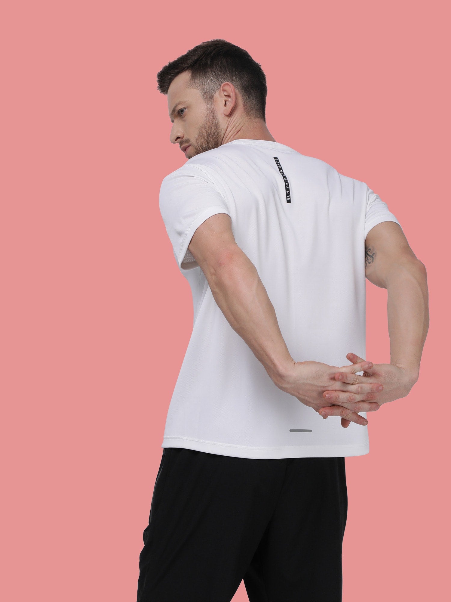 Vital Blaze White Running Relaxed Tee