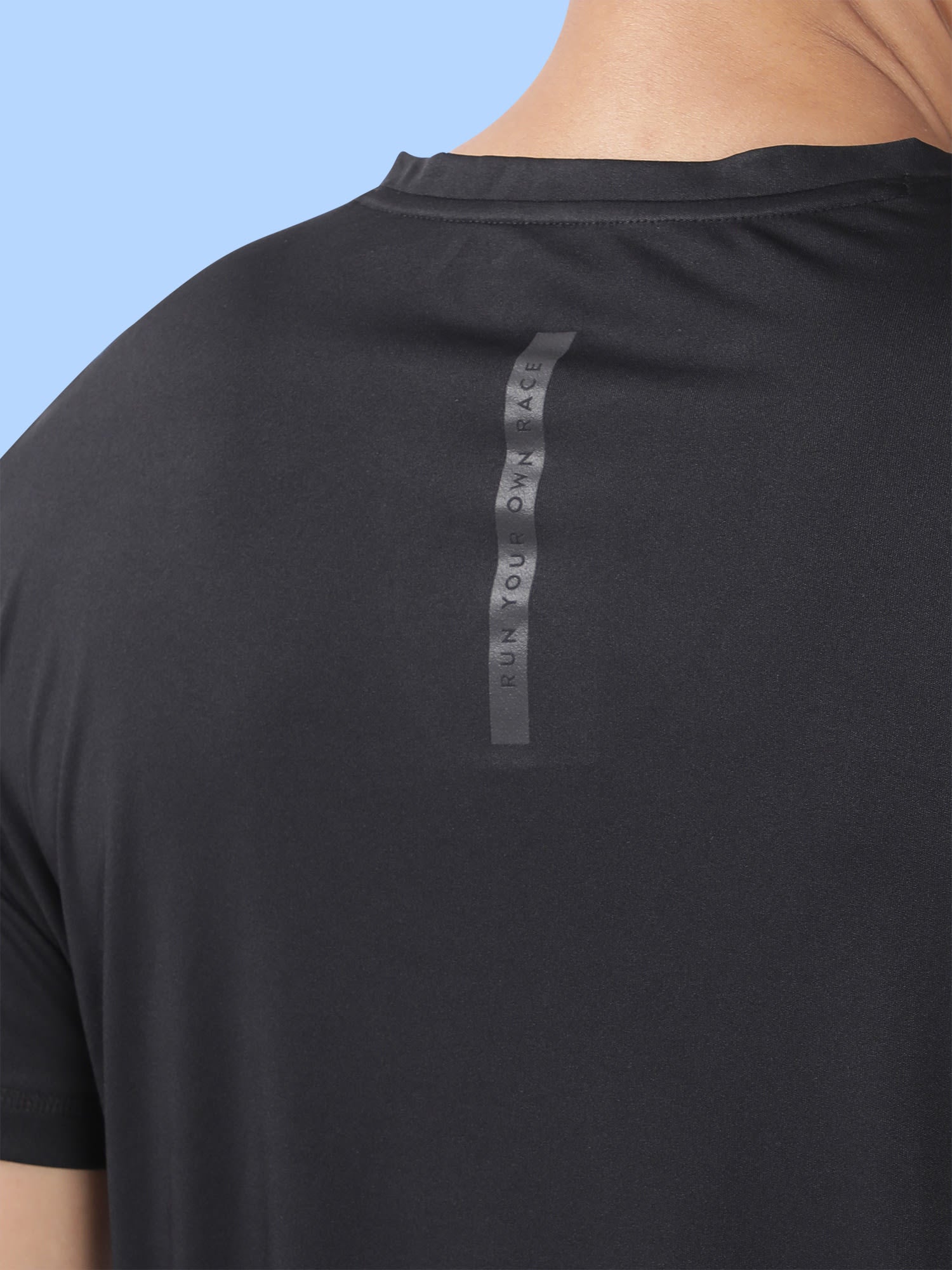 Vital Vent Black Running Relaxed Tee