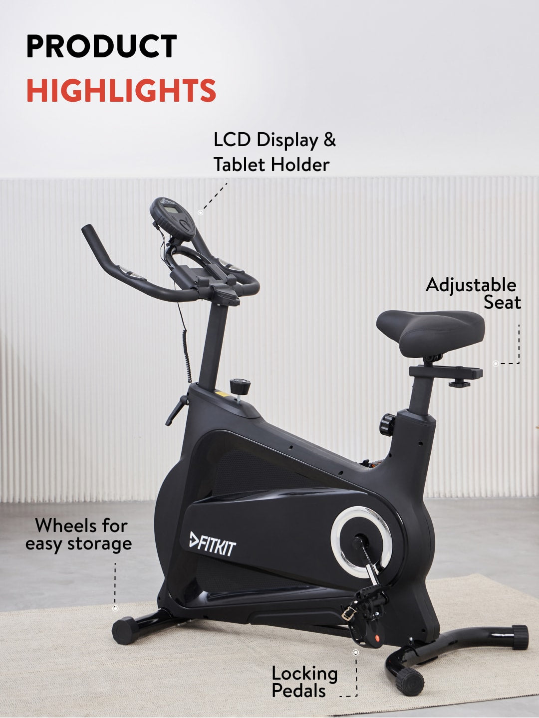 FK8000 | 8kg Flywheel | Max Weight-120kg | Friction Resistance (with 6 months extended warranty)