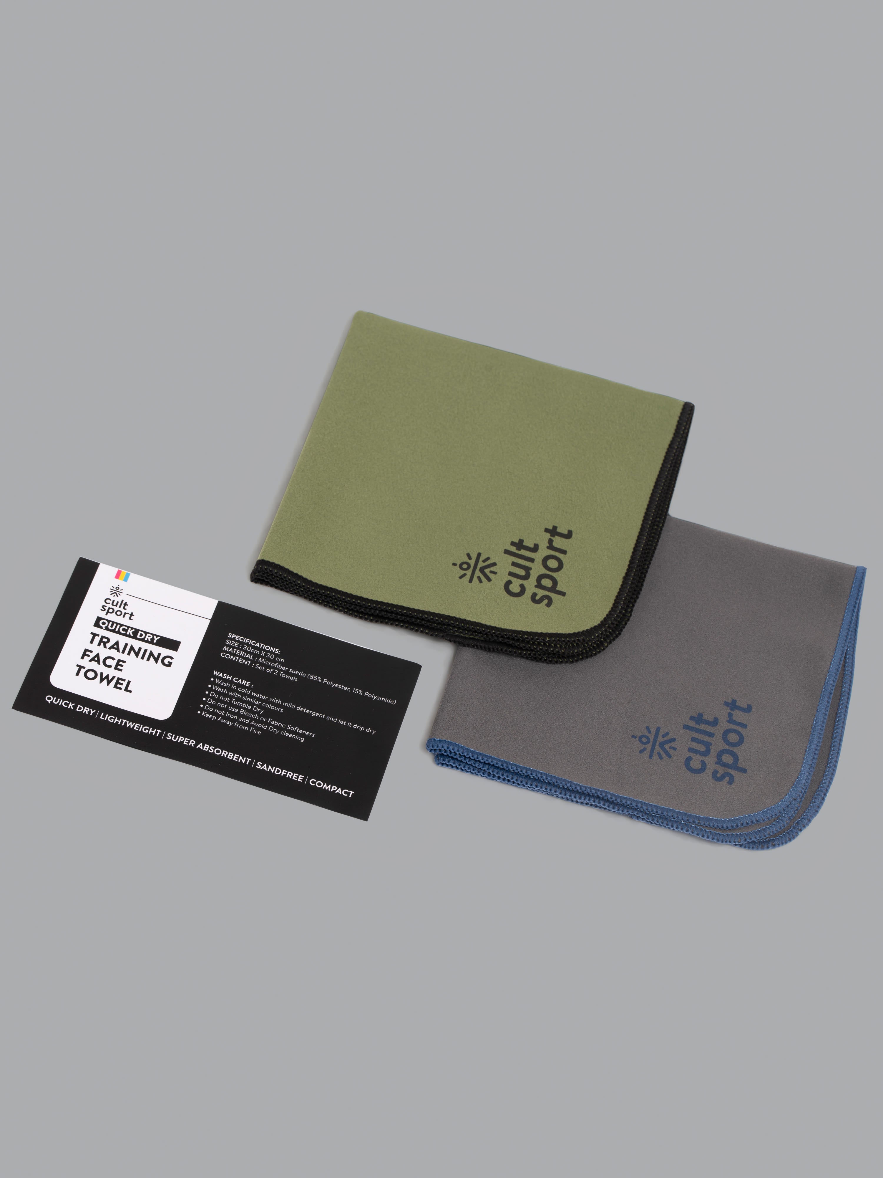 Quick Dry Hand Towel - Pack of 2