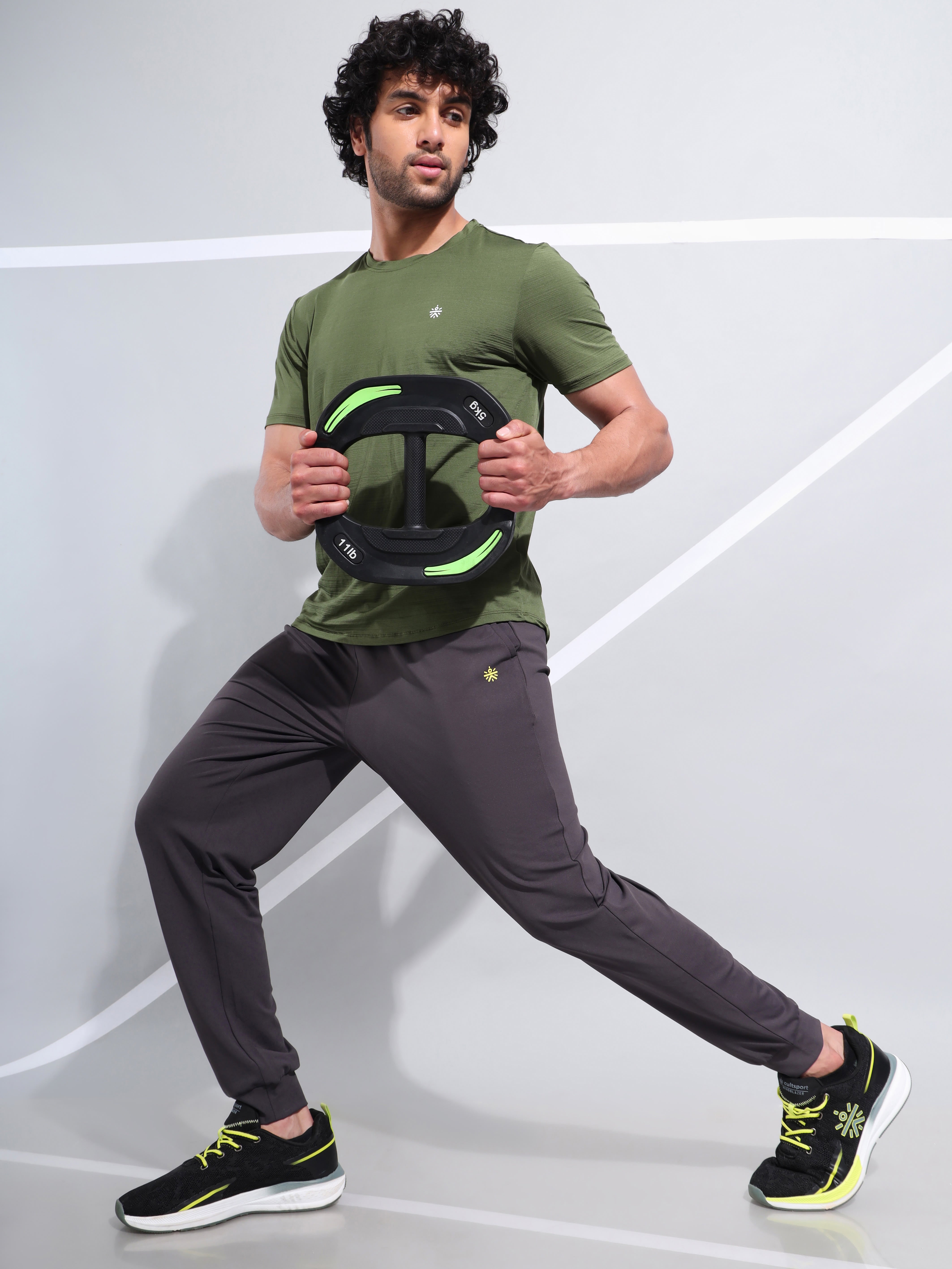 Solid Training Joggers with Pockets