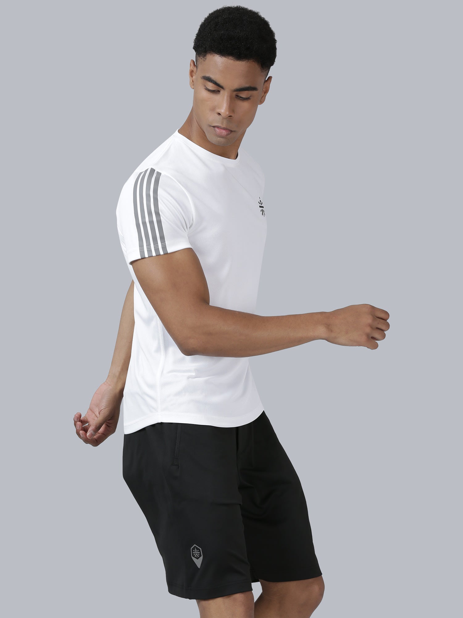 Vital Trifecta White Running Tee