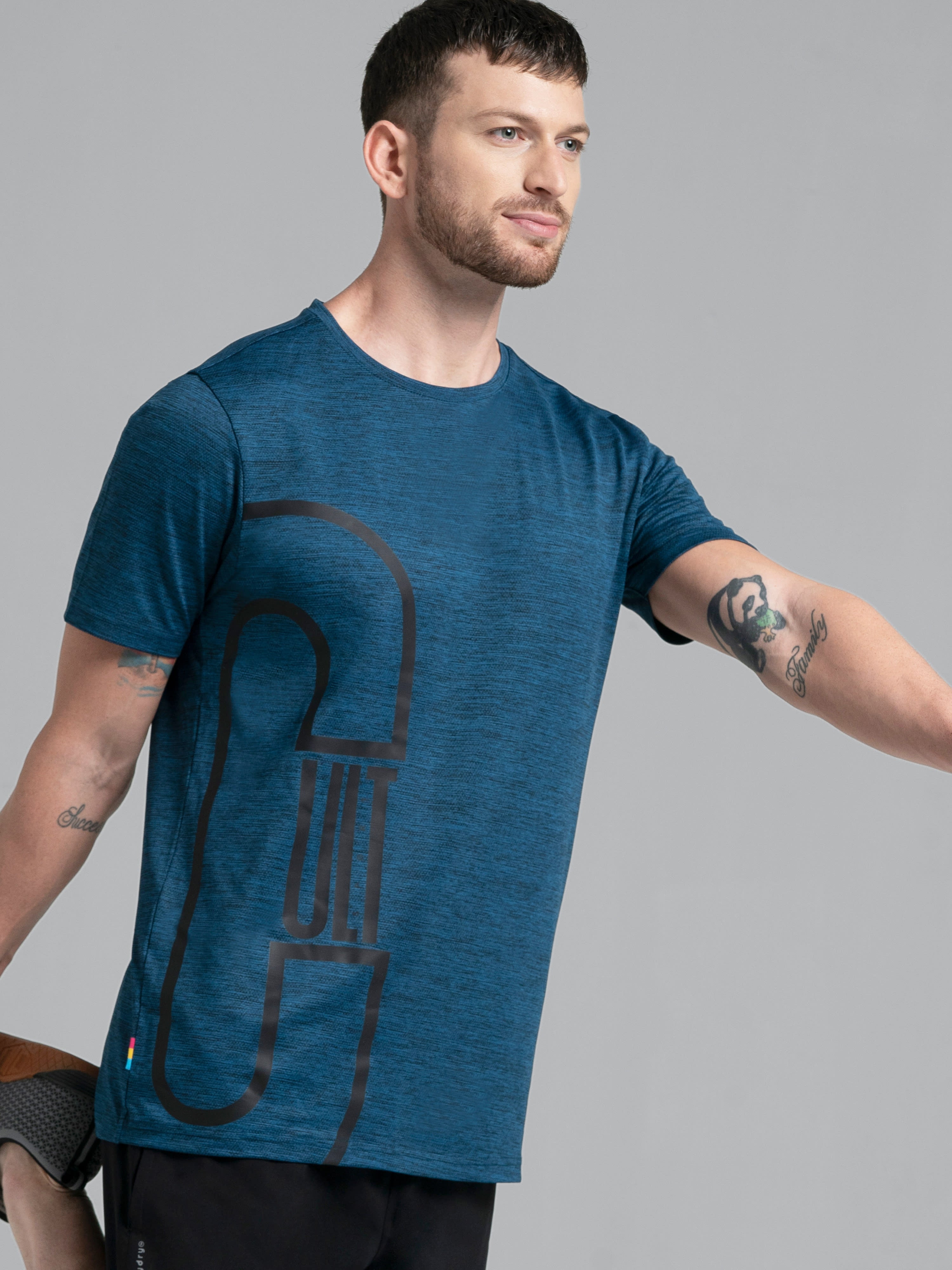 FAB Men's Solid Workout T-shirt