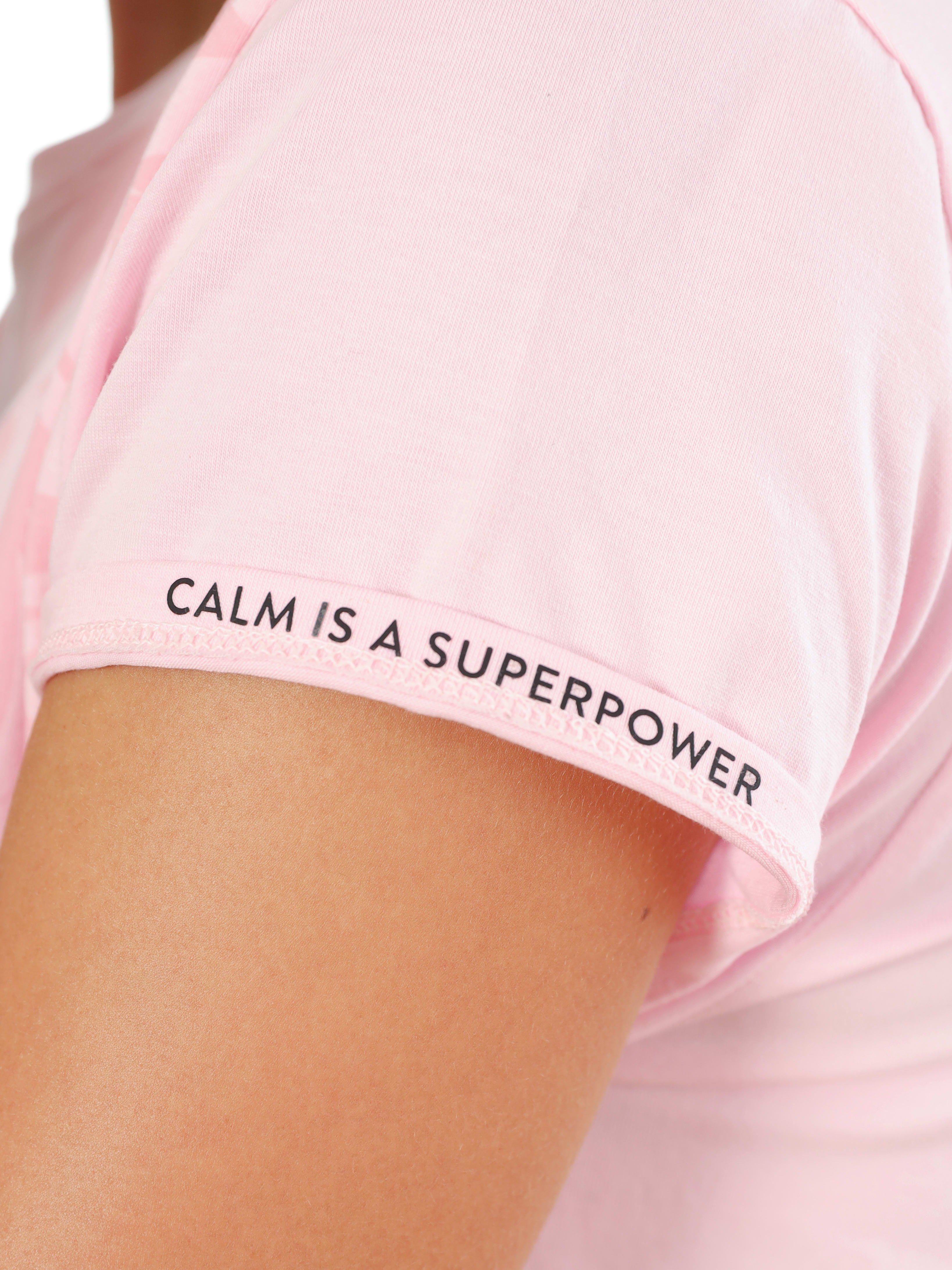 Graphic Print Yoga T-shirt