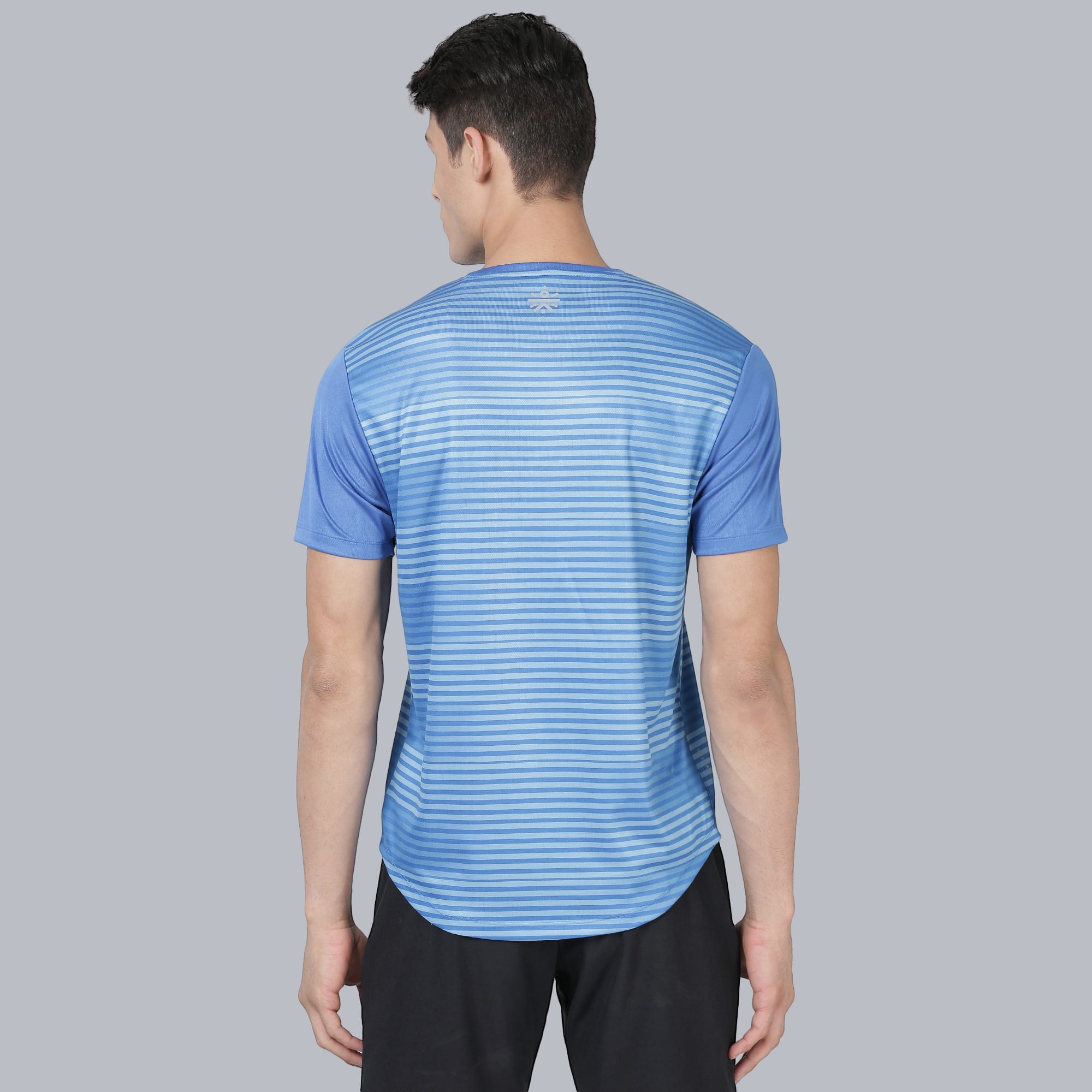 Neo Stripe Blue Running Tee