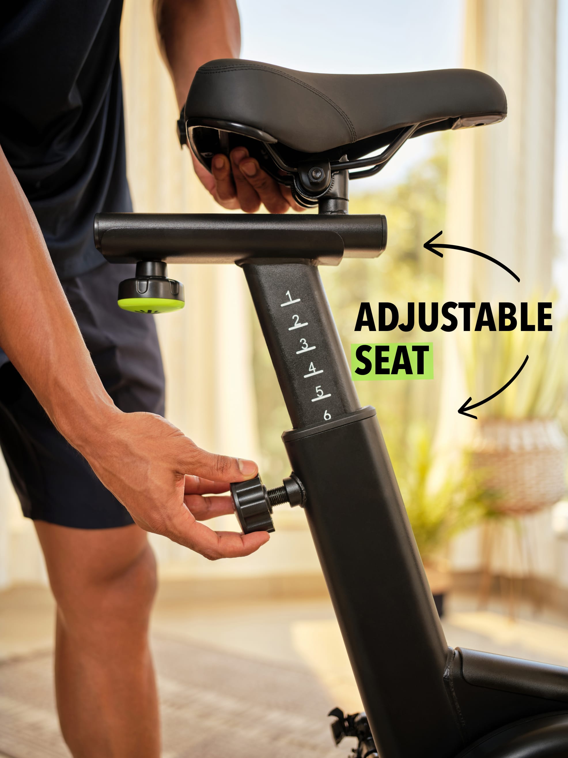 C3, NoiseFree Spin Bike Flywheel- 14kg, Max weight- 150 kg, Resistance Mechanism - Magnetic (with 6 months extended warranty)