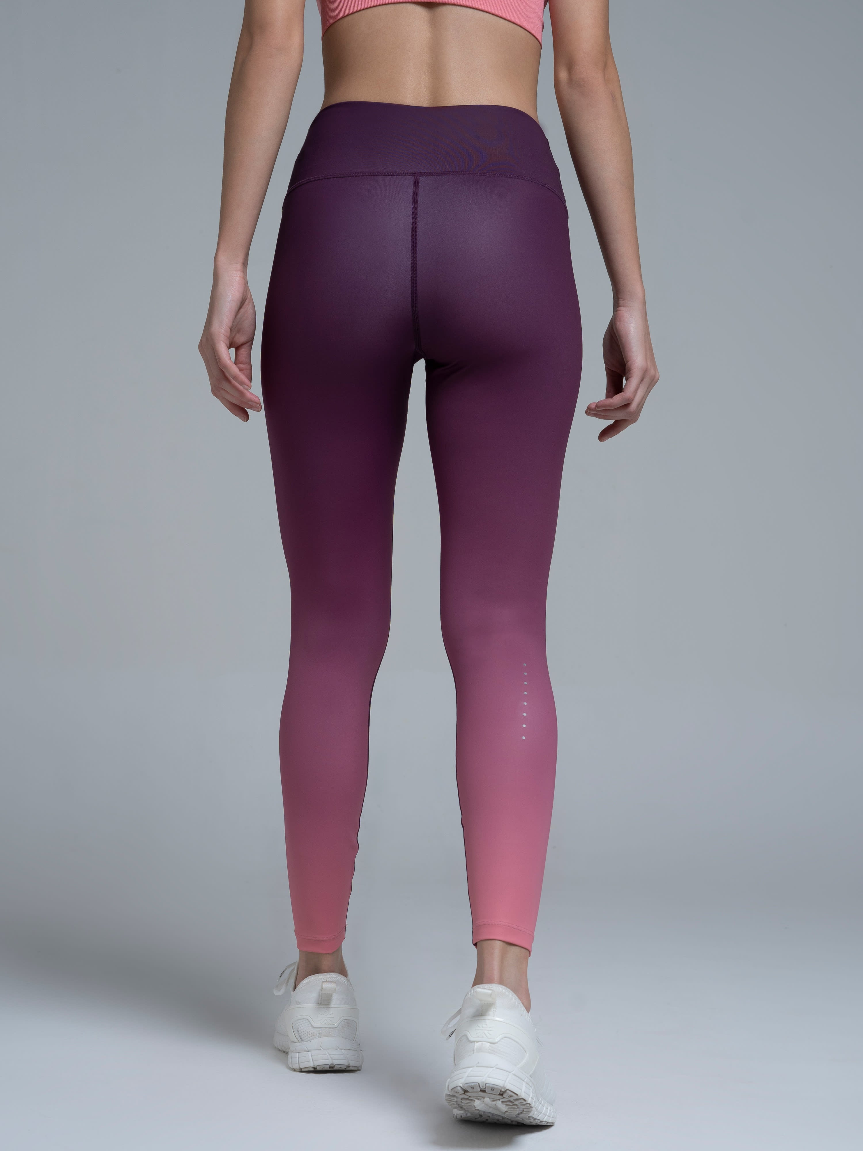 Wine Absolute Fit Ombre Print Tights