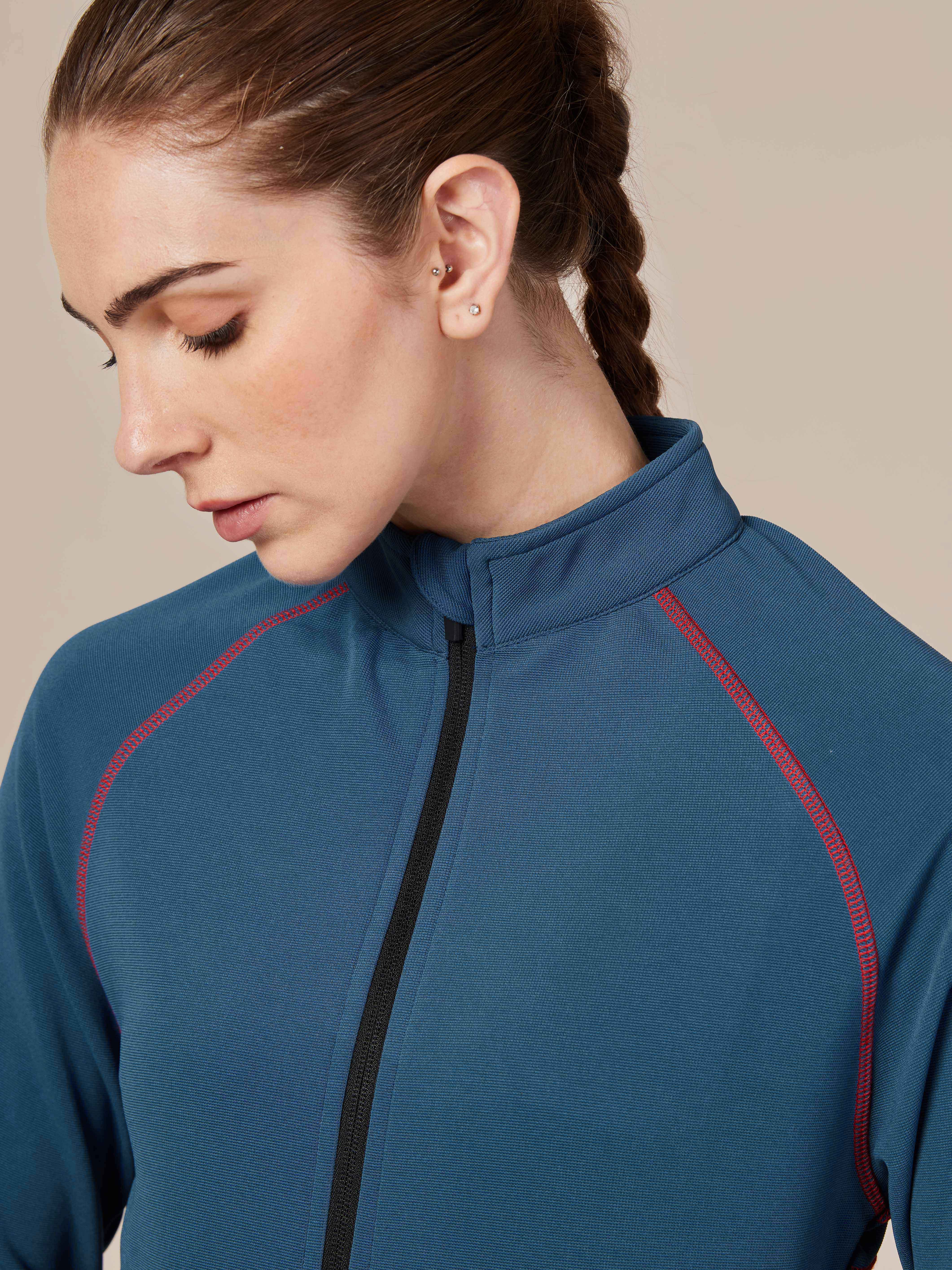 Women's Teal Warm-up Jacket