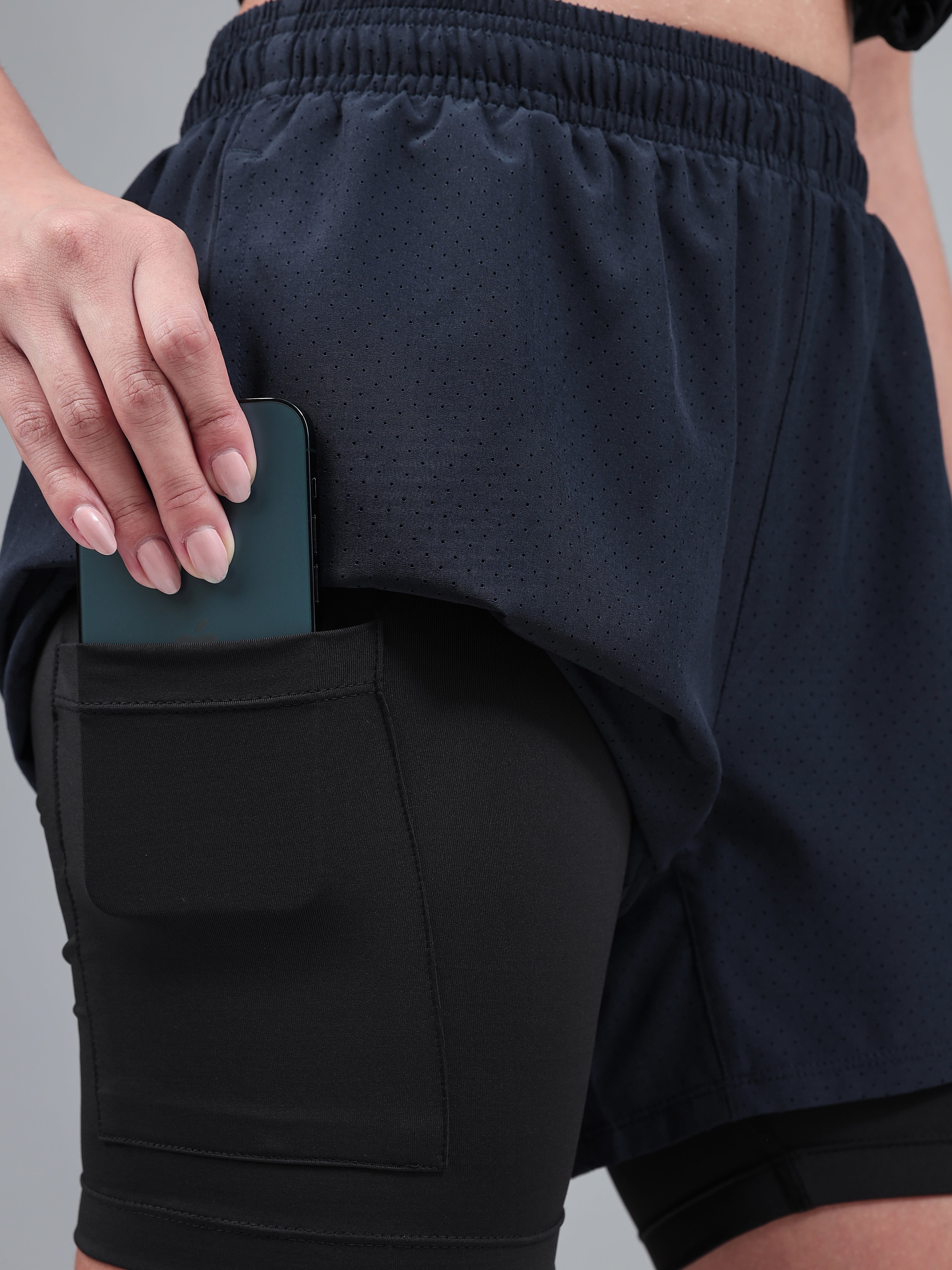 Running Shorts with Inner Tights