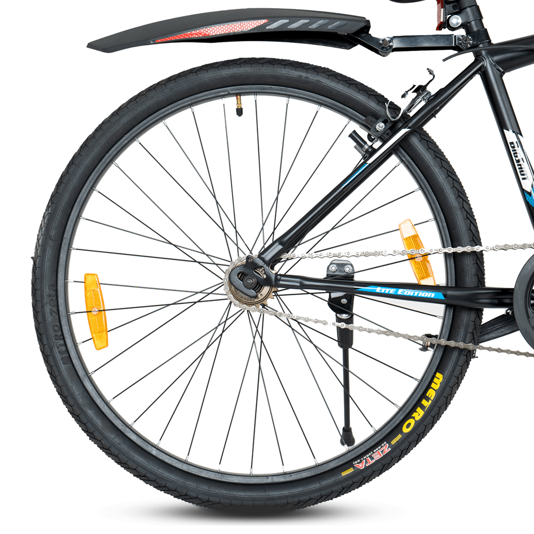 Urban Terrain Bigshot 26" Yellow Single Speed Mountain Bike with Free Cycling Event , Diet Plan & Ride Tracking App by Cultsport (18 Inch Frame, Ideal for Unisex)