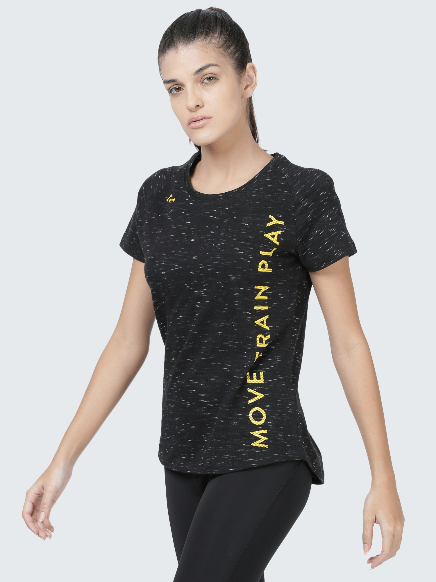 Signature Relax Black Casual Tee